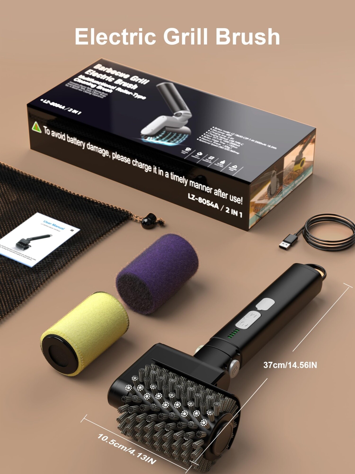 Anqtovp LAN0420B28 Grill-Brushes-Cleaning-Blocks - View #7