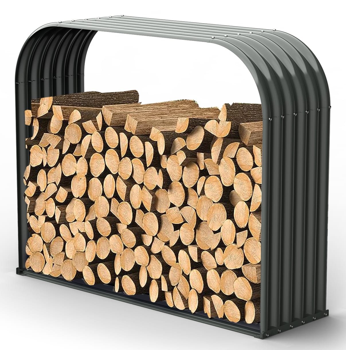 Runesay HB02ODHT-11 58.3-Inches x 30.7-Inches x 70.9-Inches Steel Log rack