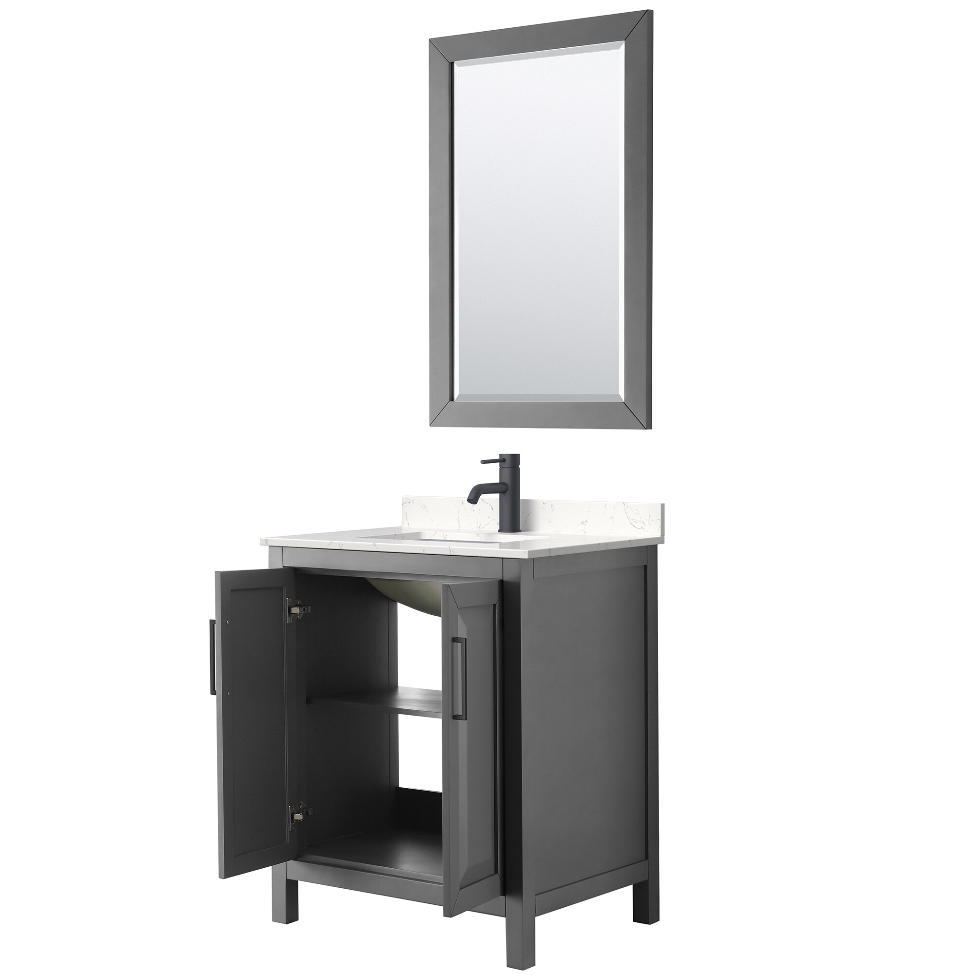 Wyndham Collection WCV252530SGBC2UNSM24 Bath-Vanity-Combo - View #2