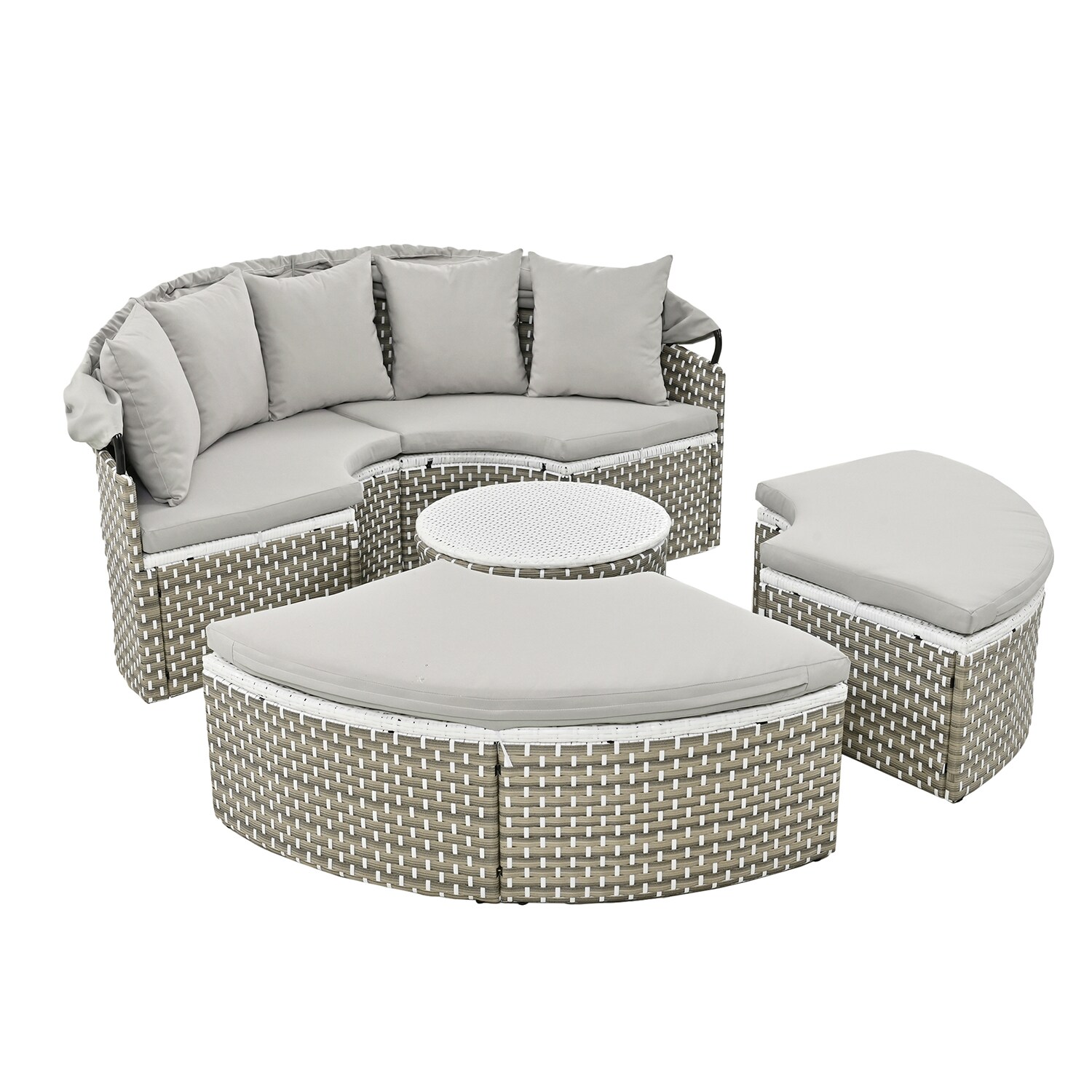 SINOFURN SYA010495GY Patio-Sofas-Daybeds - View #5