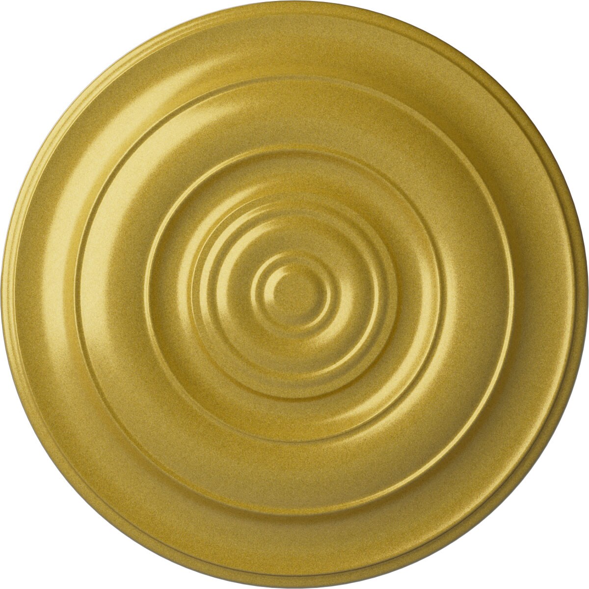 Ekena Millwork CM18NIRGS Niobe 18-in W x 18-in L Painted Rich Gold Polyurethane Whole Ceiling Medallion