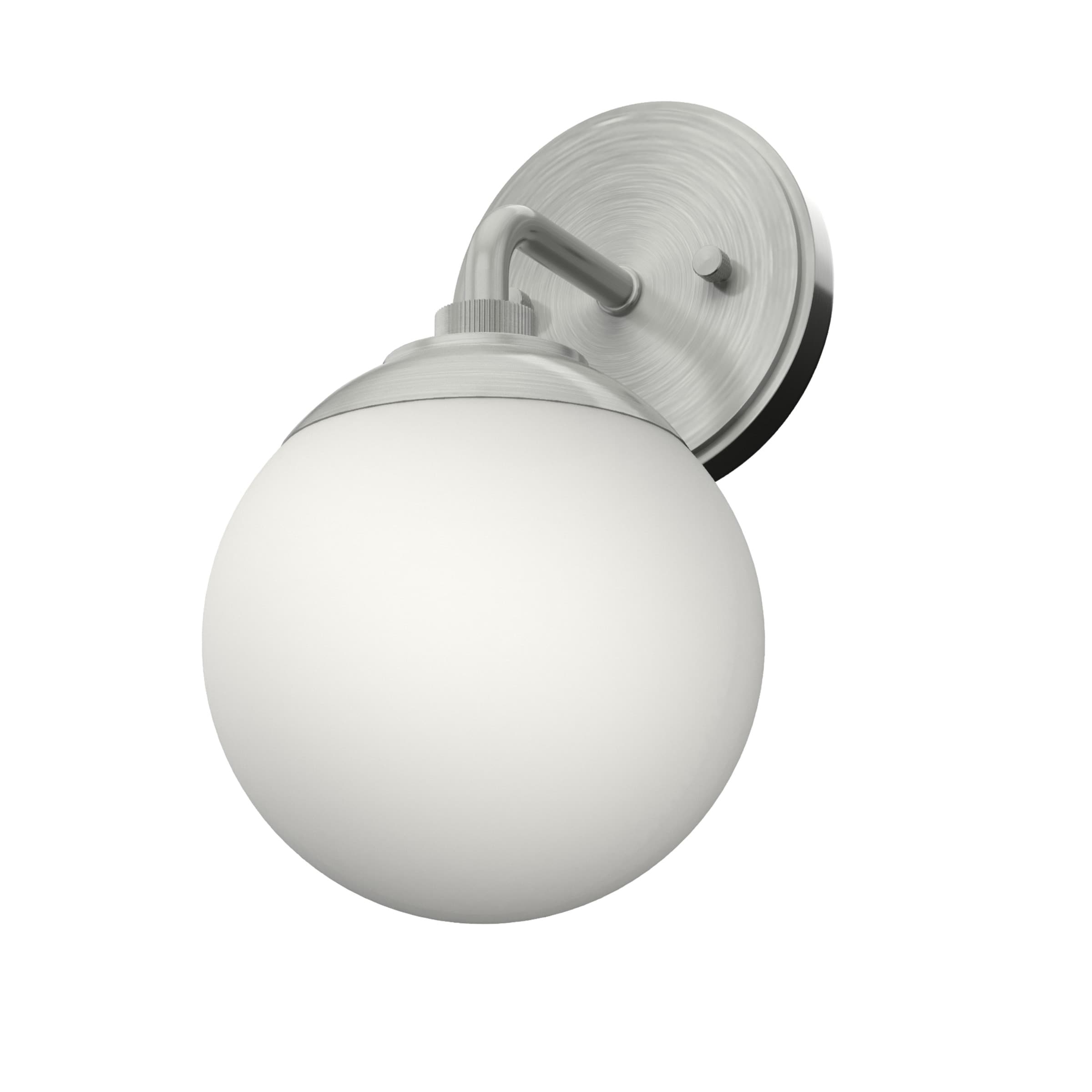 Hunter 19176 Hepburn 1 -Light Brushed Nickel Glam Vanity light