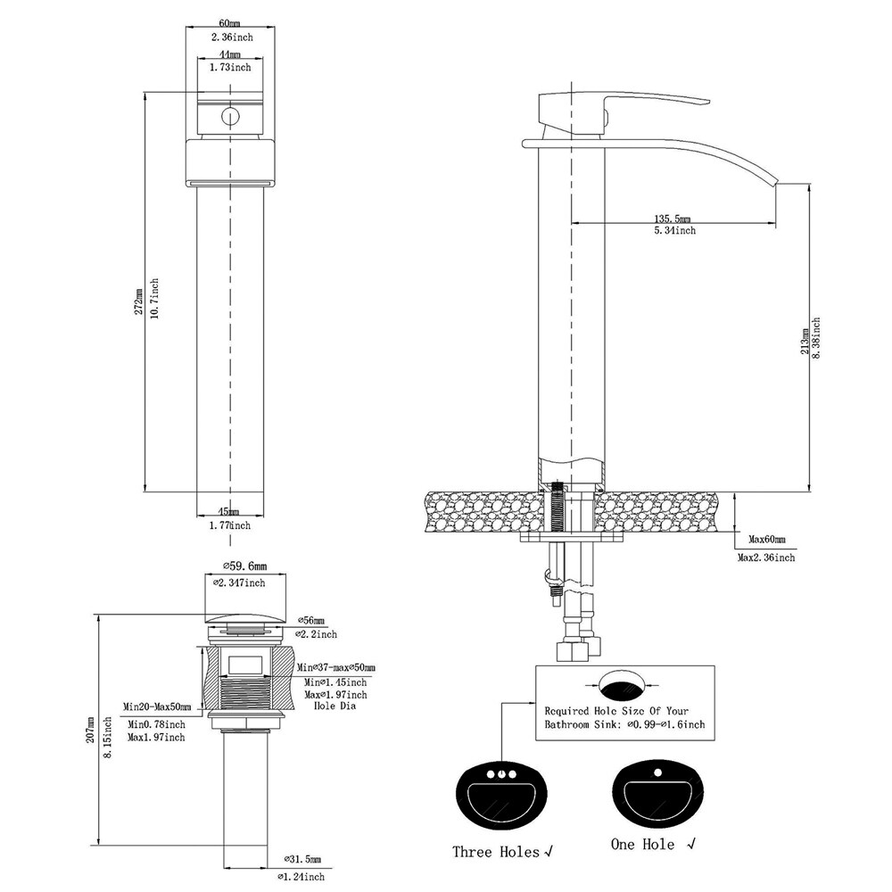 BWE A-96021H-BG Lavatory-Faucets - View #9