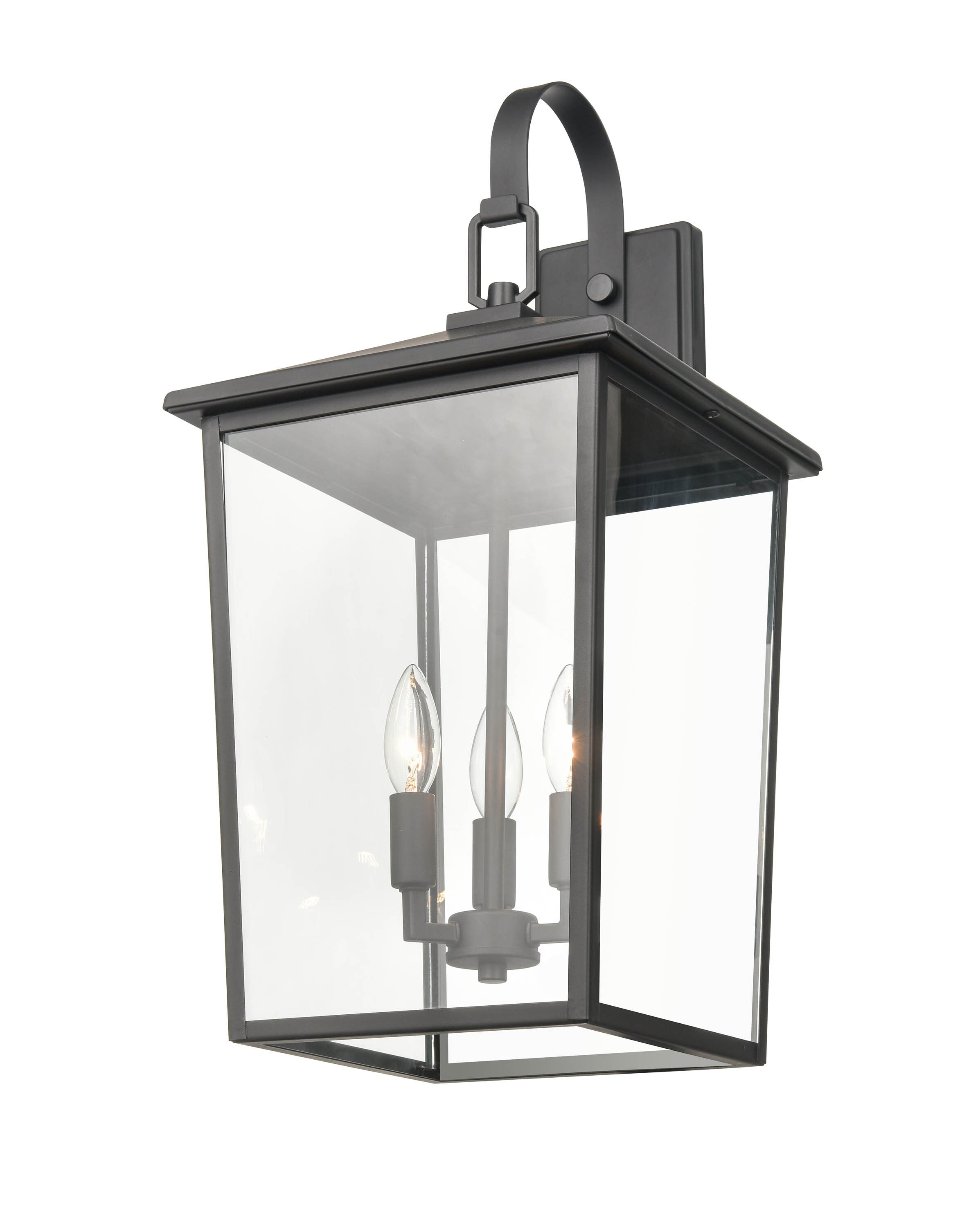 Millennium Lighting Fetterton 3-Light 23.5-in H Matte Black Outdoor ...