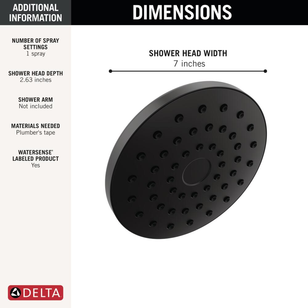 Delta 75100BL Fixed-Showerhead - View #4