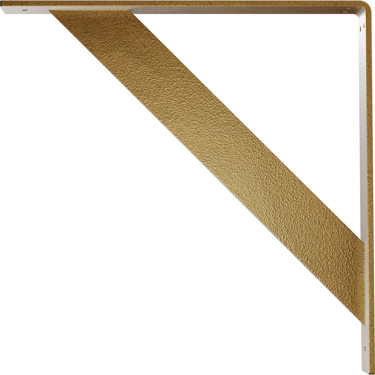 Hammered Gold Traditional 16" Steel Bracket for Shelving & Countertops