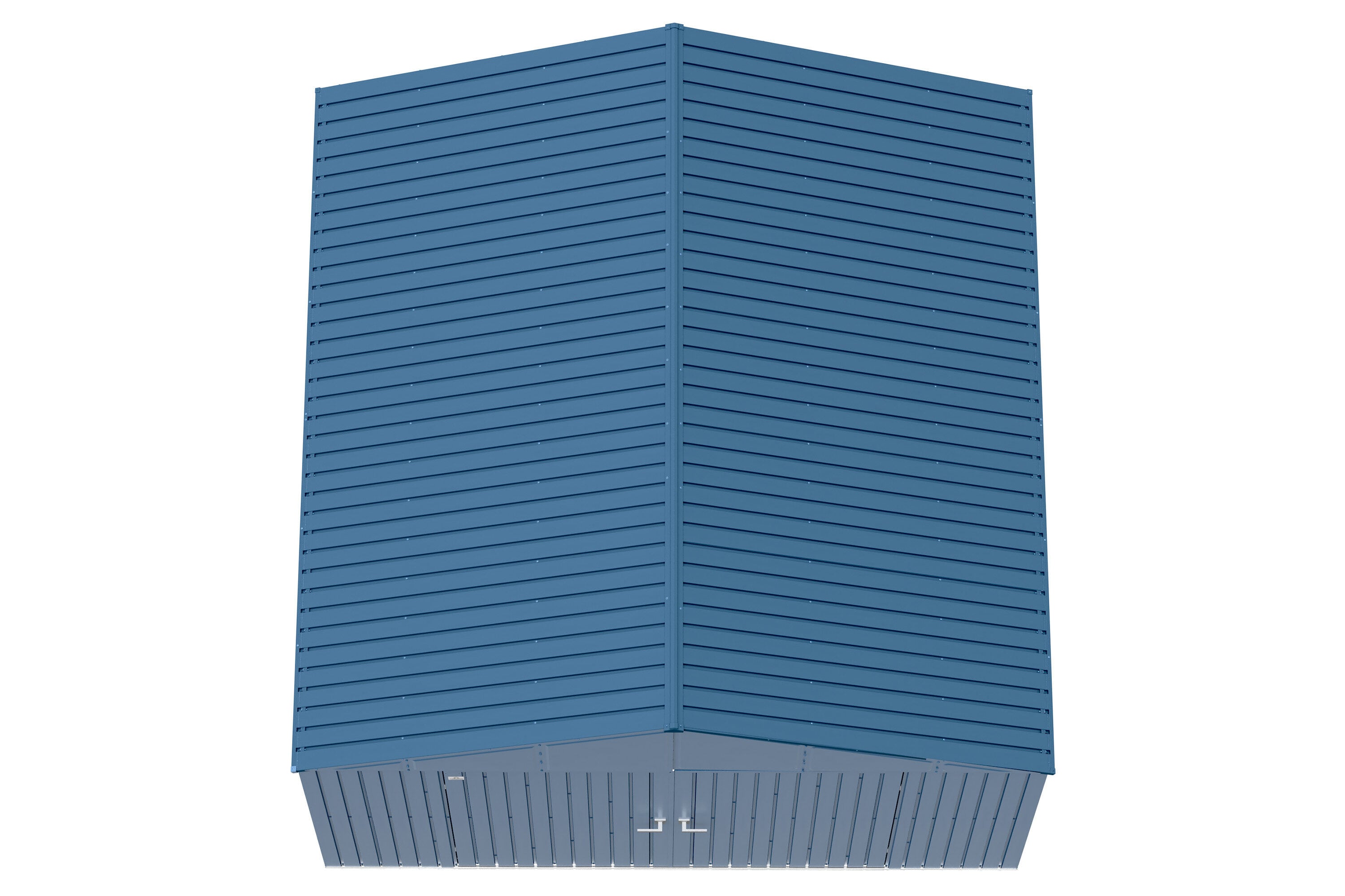 Elite 12' x 12' Blue Grey Steel Storage Shed Kit