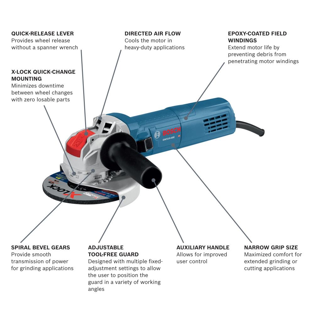 Bosch GWX10-45E Cordless-Grinders - View #14
