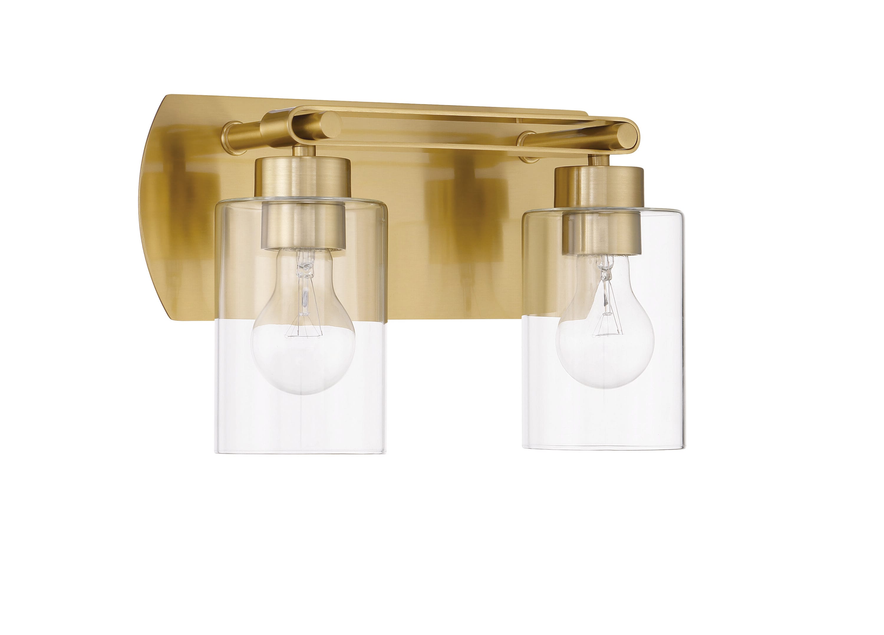 Craftmade 17614SB2 Hendrix 14-in 2 -Light Satin Brass Transitional Vanity light
