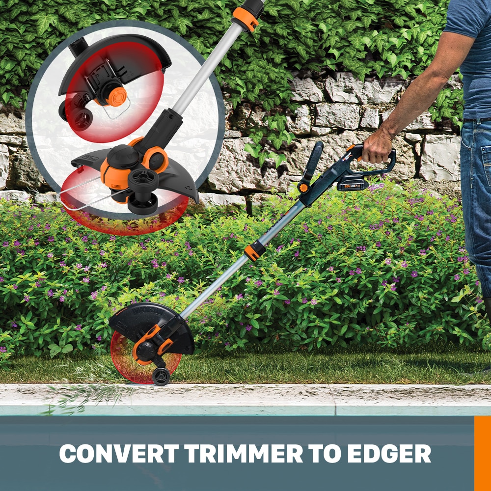 BLACK+DECKER 20V MAX Cordless Battery Powered 2-in-1 String Trimmer & Lawn  Edger Kit with (1) 2.5Ah Battery & Charger LST522 - The Home Depot