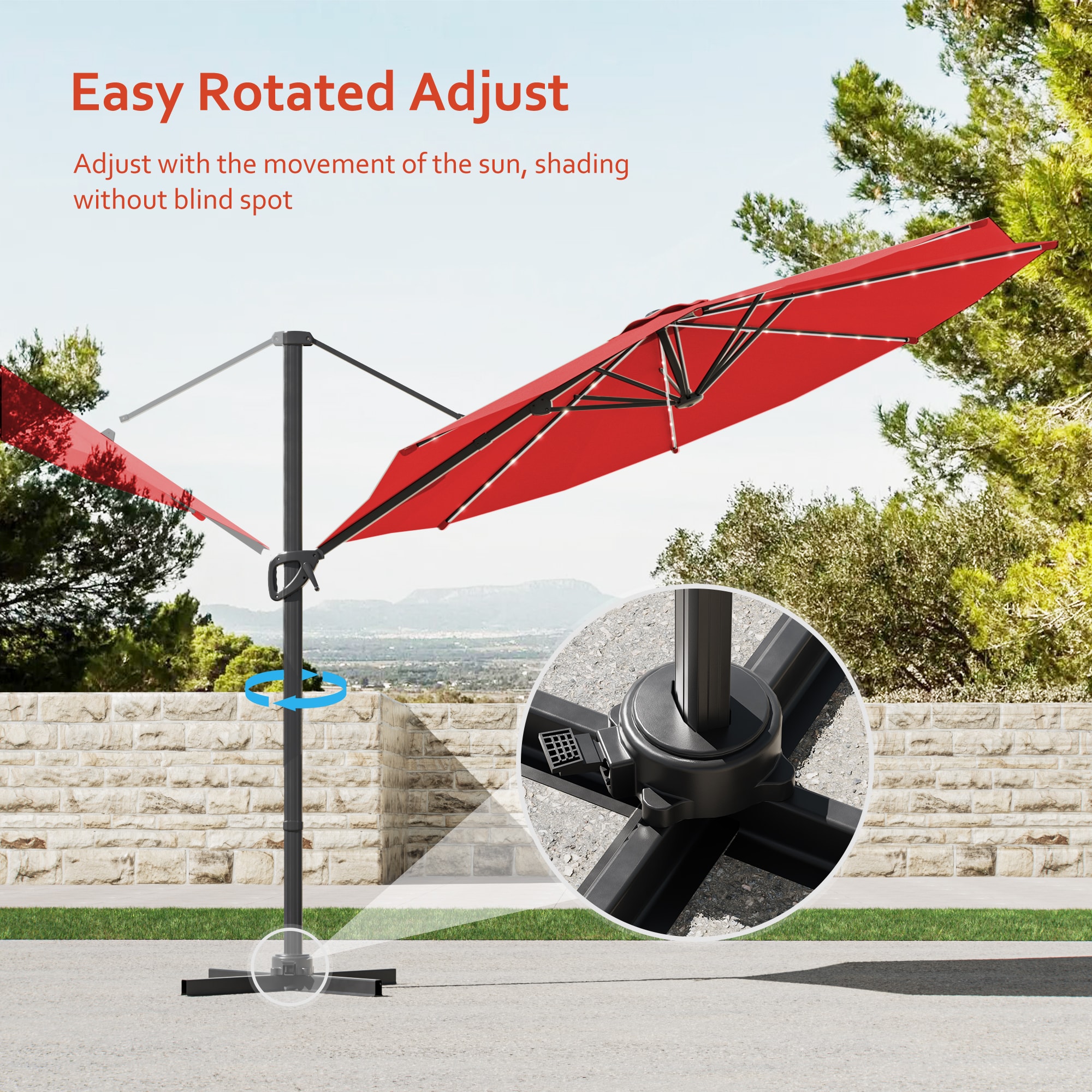 ACEGOSES LW-LED-330RD Umbrellas-2 - View #3