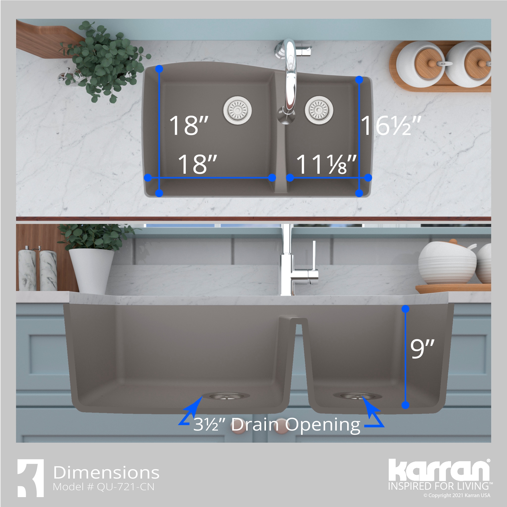 Karran QU-721-CN-PK1 Kitchen-Sinks - View #9