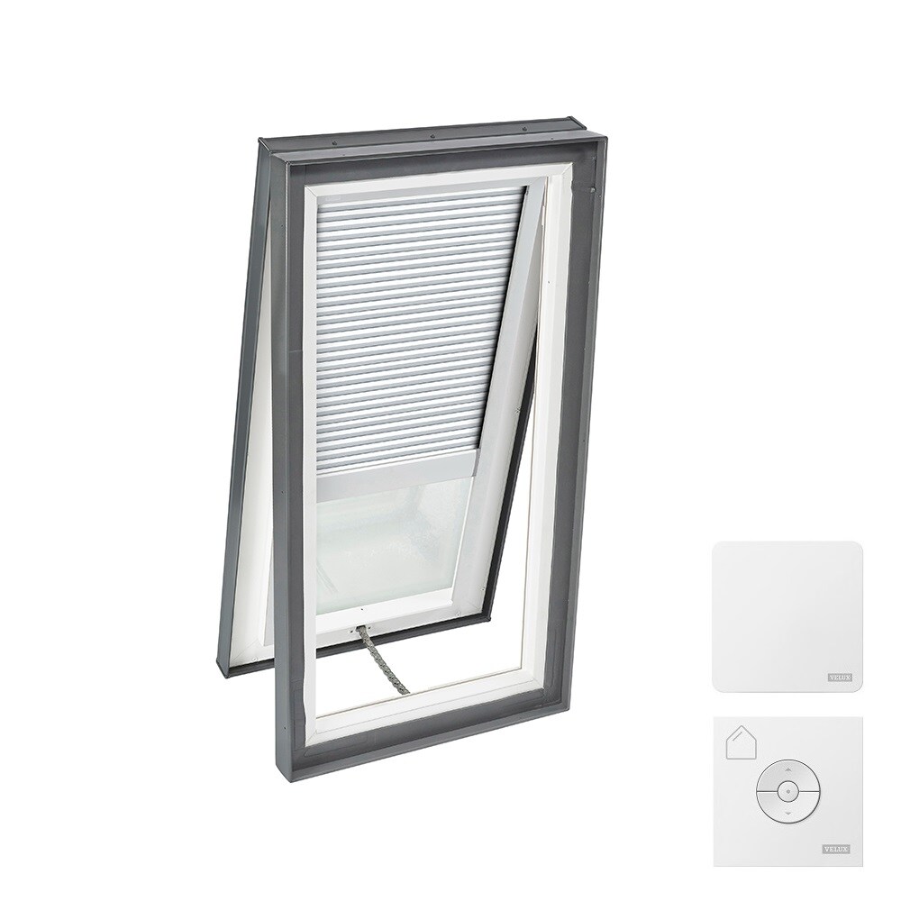VELUX VCM 2234 205CS00XW 22-1/2-in x 34-1/2-in Venting Curb mount Aluminum Skylight with Tempered Low-E argon Glass Room Darkening Shade