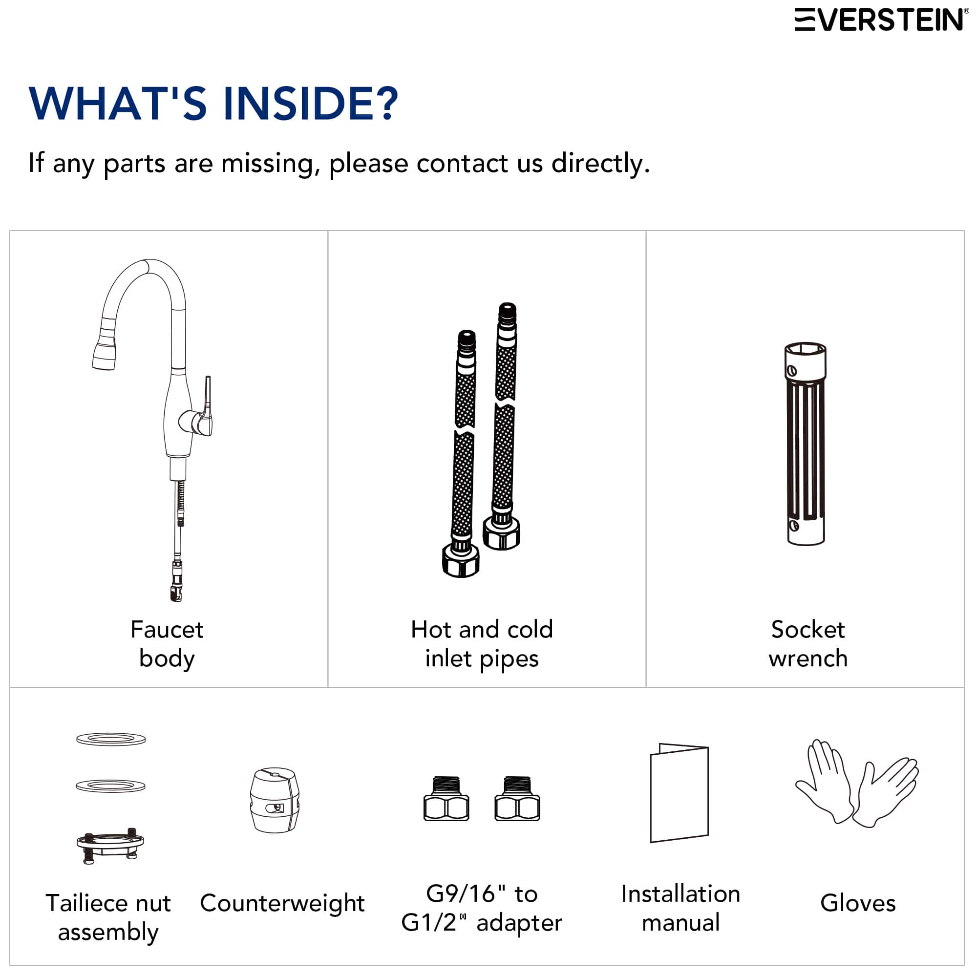 EVERSTEIN SFS-1301K-GD Kitchen-Faucets - View #12
