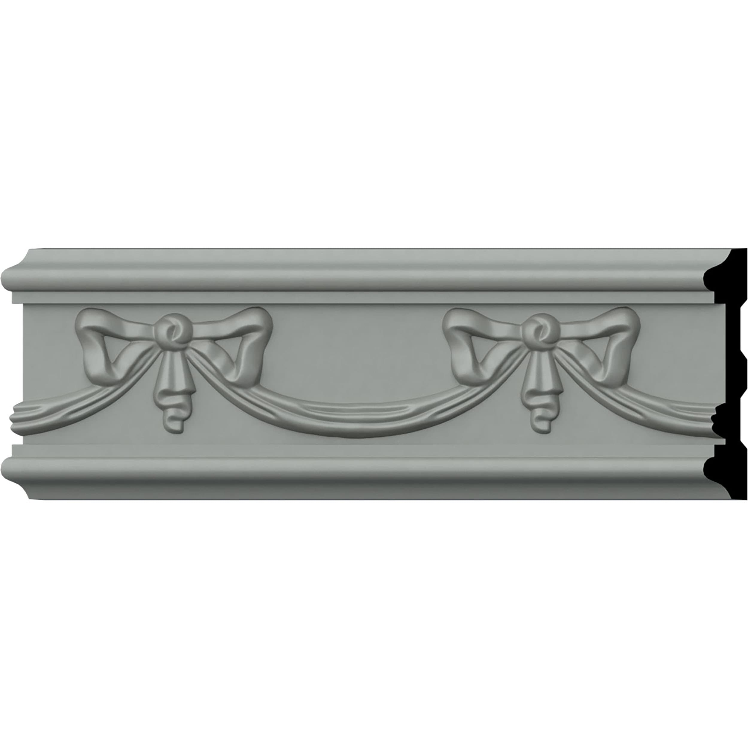 Ekena Millwork CHA04X01FE 4-3/8-in x 7-ft 10-1/2-in Primed Polyurethane 0 Chair rail Moulding