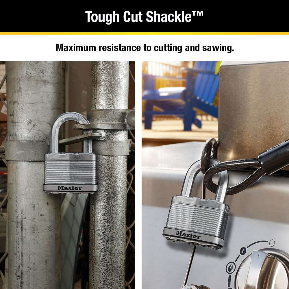 Master Lock Aluminum 48 mm (1-7/8 in) Combination Lock, 19 mm (3/4 in)  shackle, 2 pack 