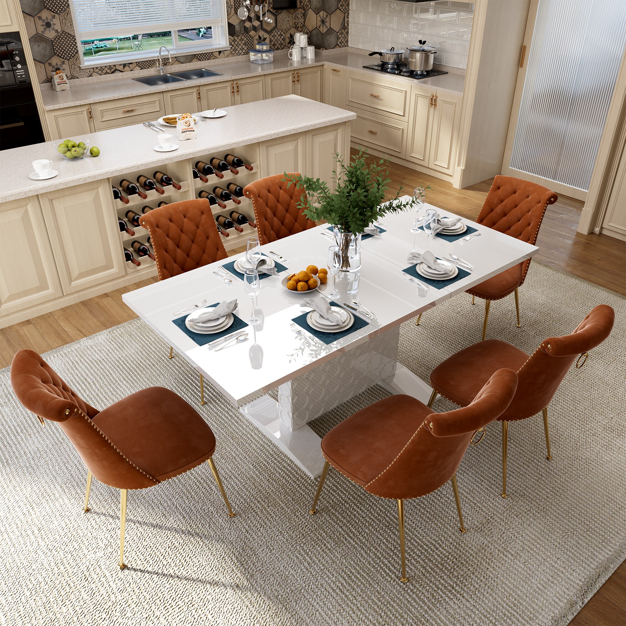 Clihome CL-ST1WH703CF Dining-Sets - View #3