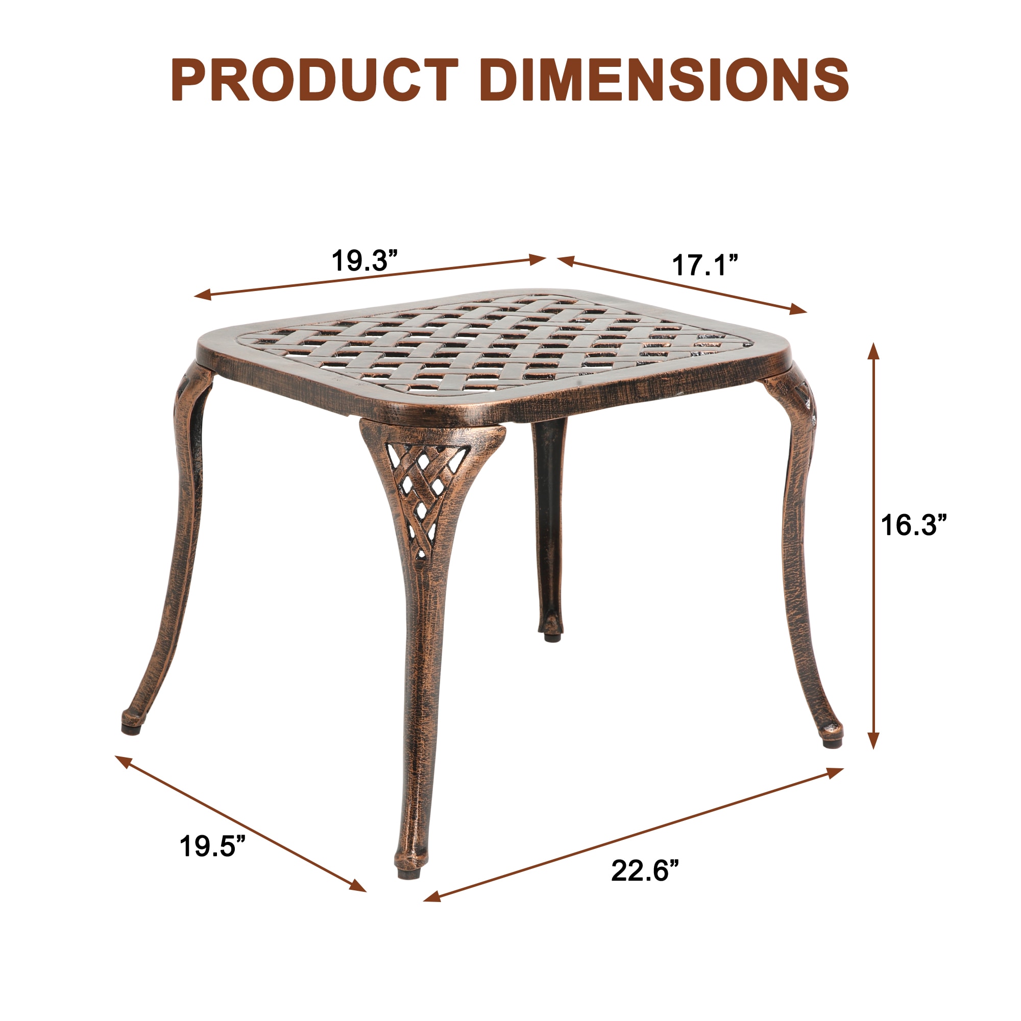 Mondawe MD-003T Patio-Tables - View #7