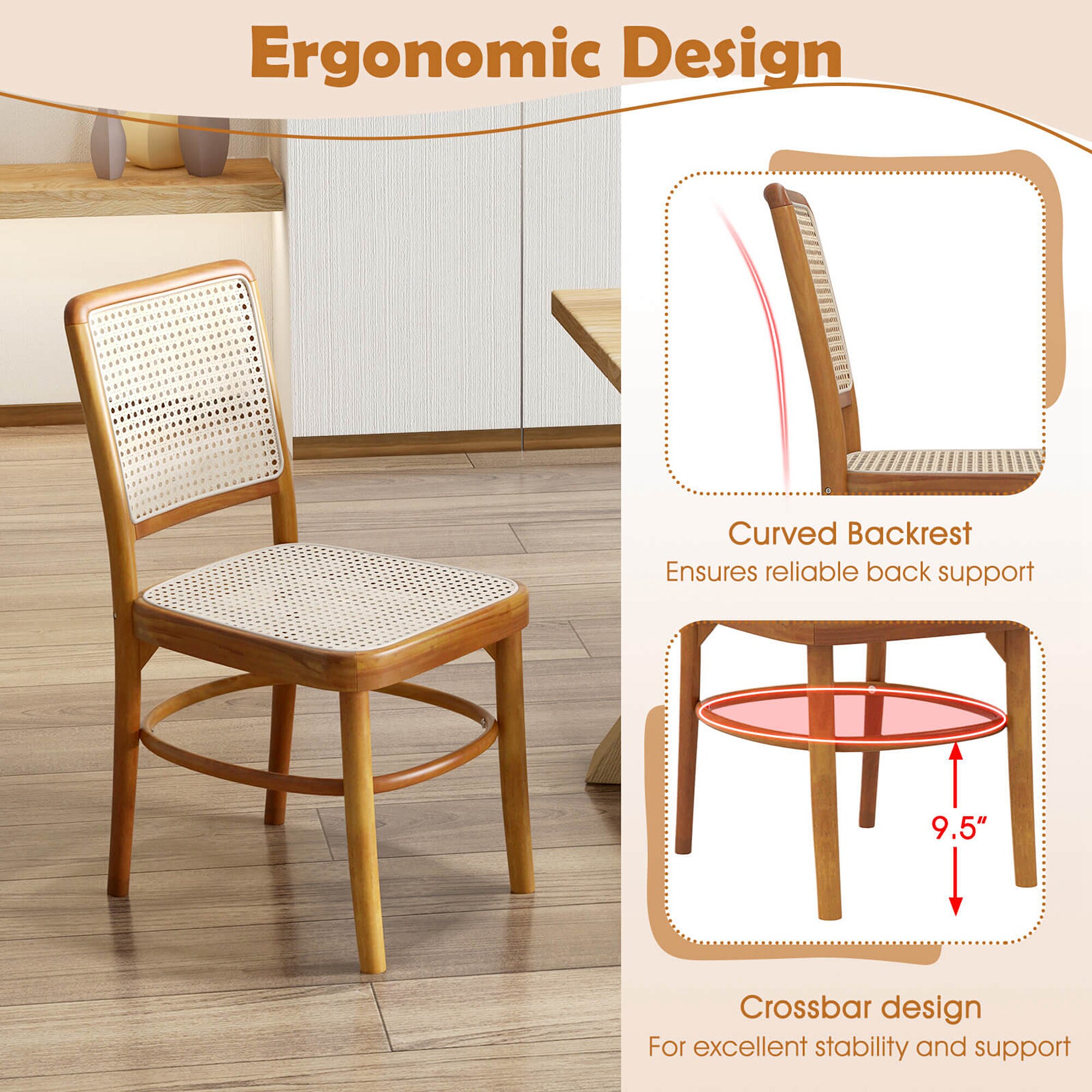 Costway HCST03801 Dining-Chairs - View #5