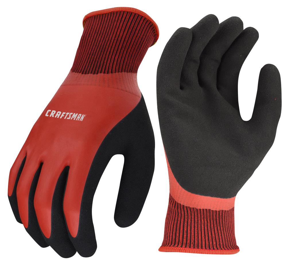 Tablecraft High Heat Glove, 13-3/4 x 6 x 2-1/4, black glove, red cuff,  (pair of 2)