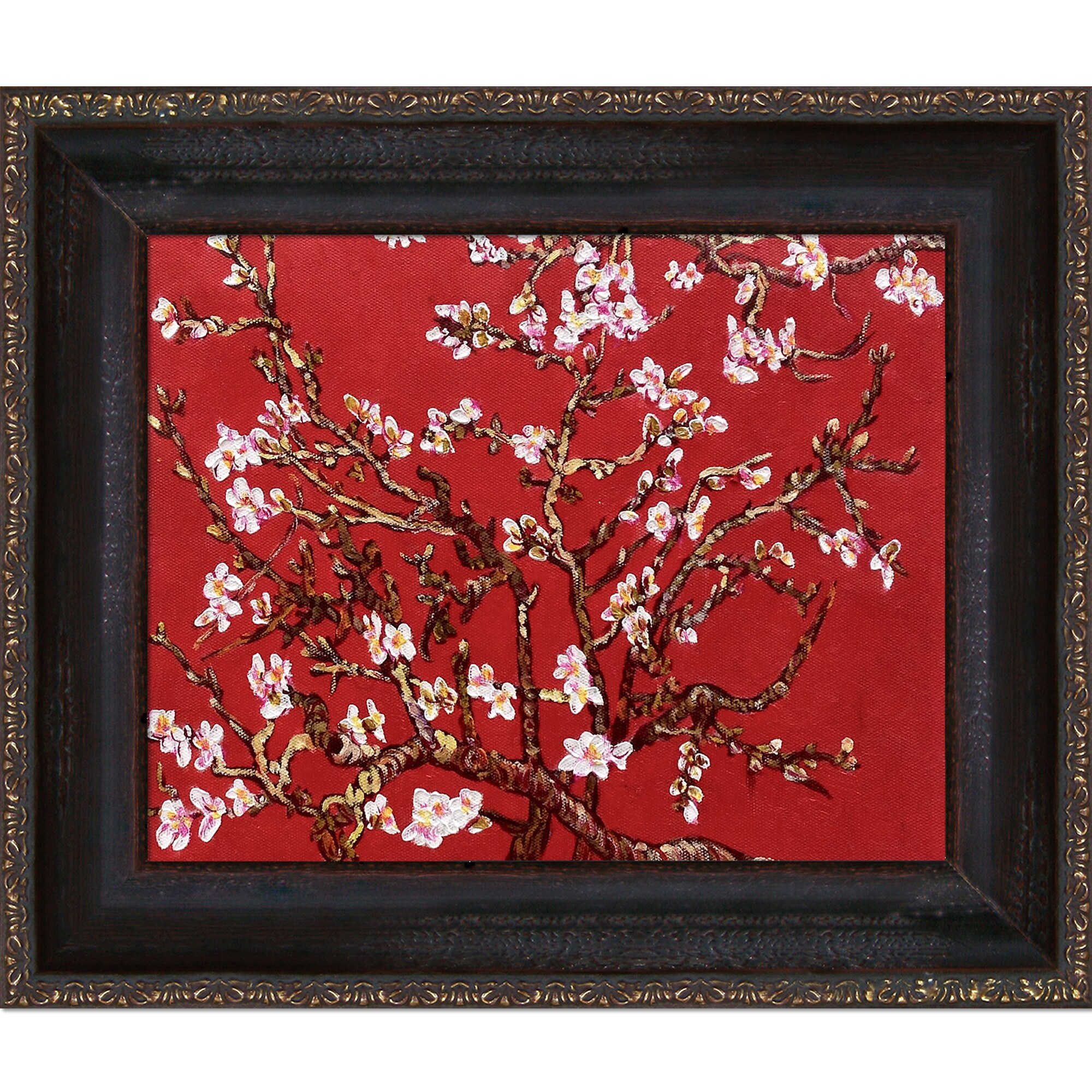 La Pastiche Branches Of An Almond Tree In Blossom, Ruby Red Vincent Van ...