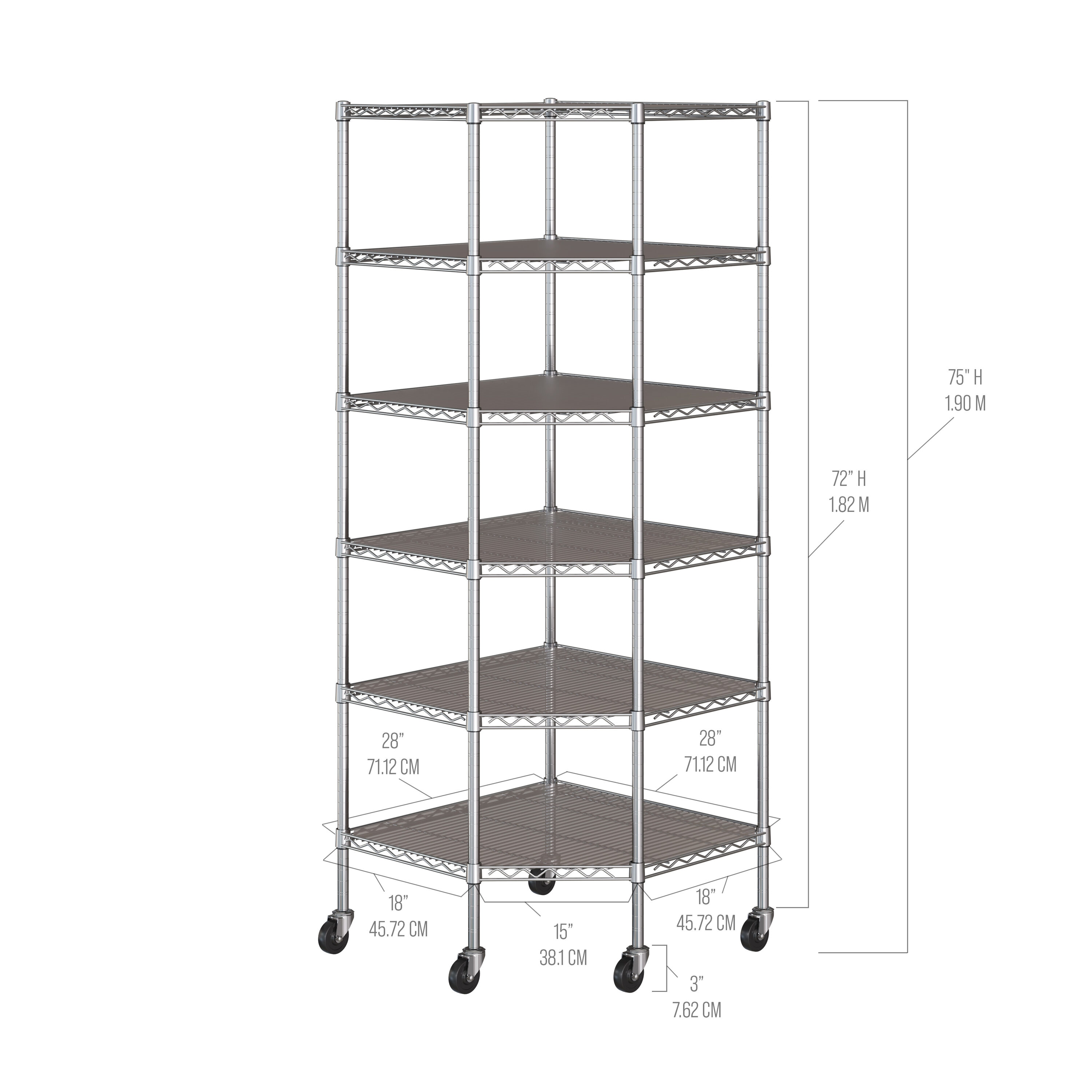 Seville Classics SHE15249 Free-Standing-Shelving - View #5