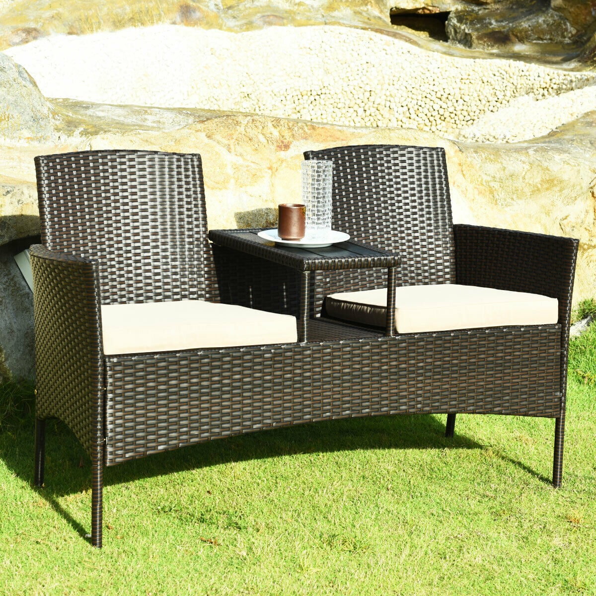 WELLFOR AY-33BE-CY Patio-Conversation-Sets - View #4