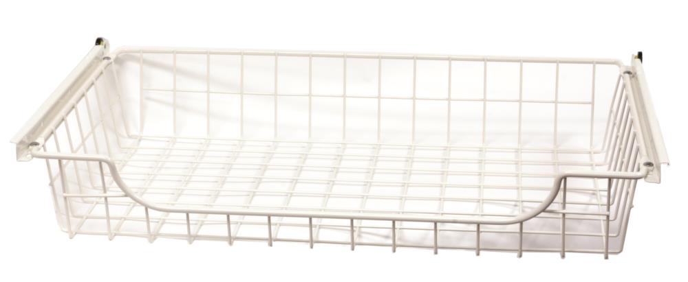 Easy Track 1304 24-in x 4-in x 14-in White Basket
