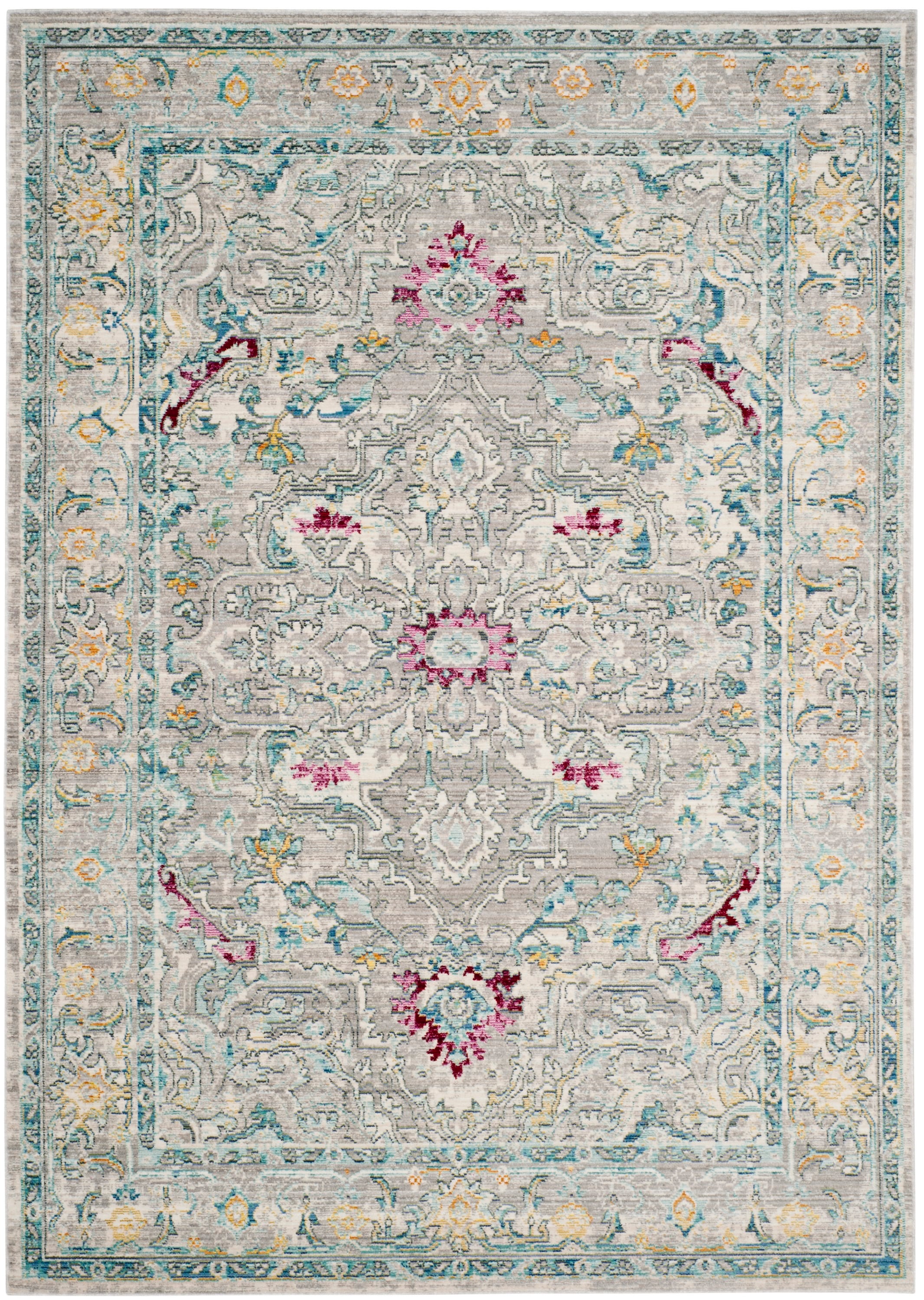 Gray Abstract Handmade Reversible 6' x 9' Synthetic Area Rug