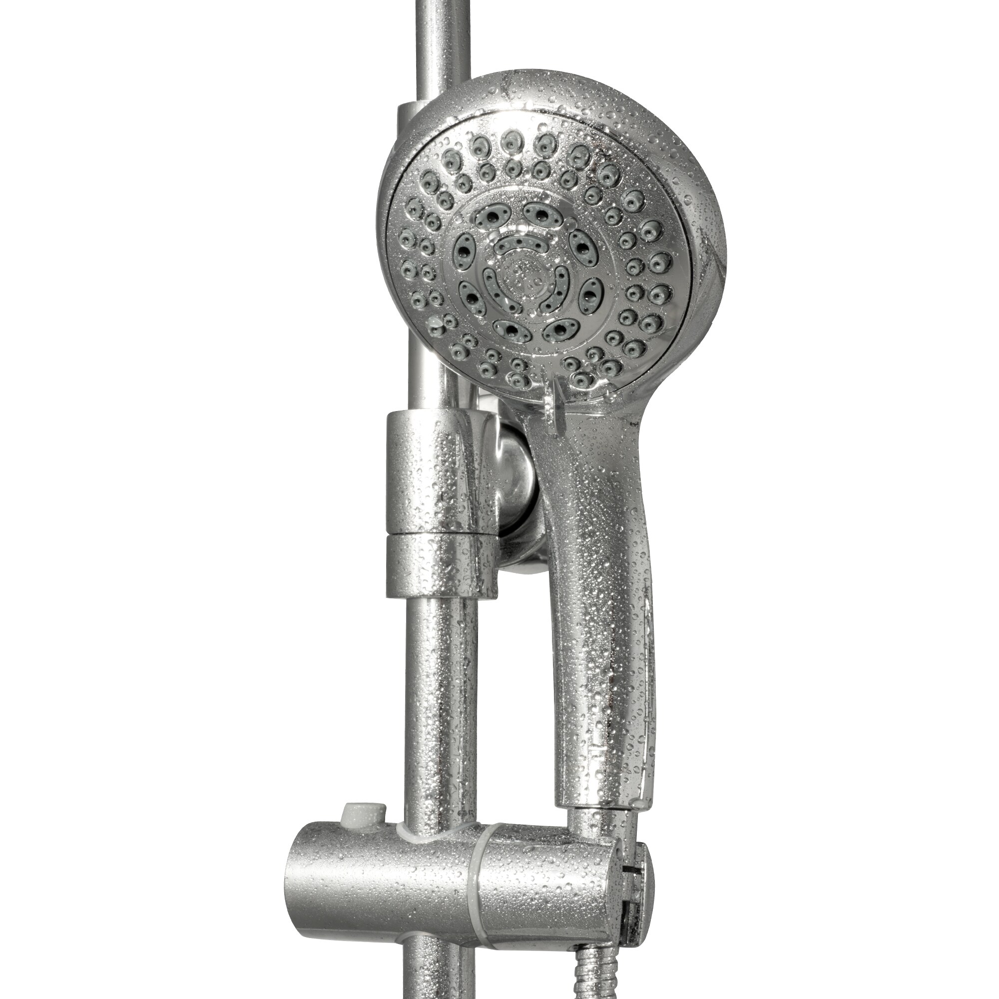 PULSE Chrome Shower Bar System with 3way Diverter in the Shower