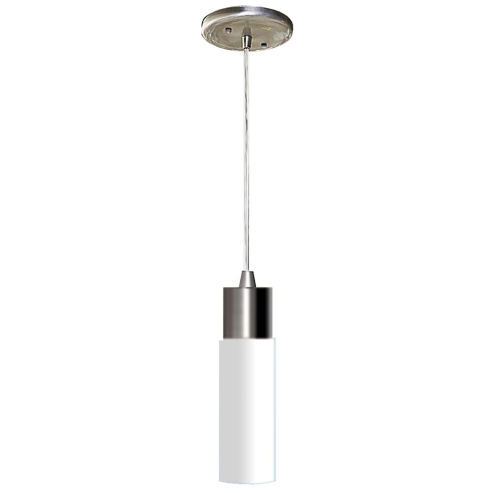 satin chrome pendant light