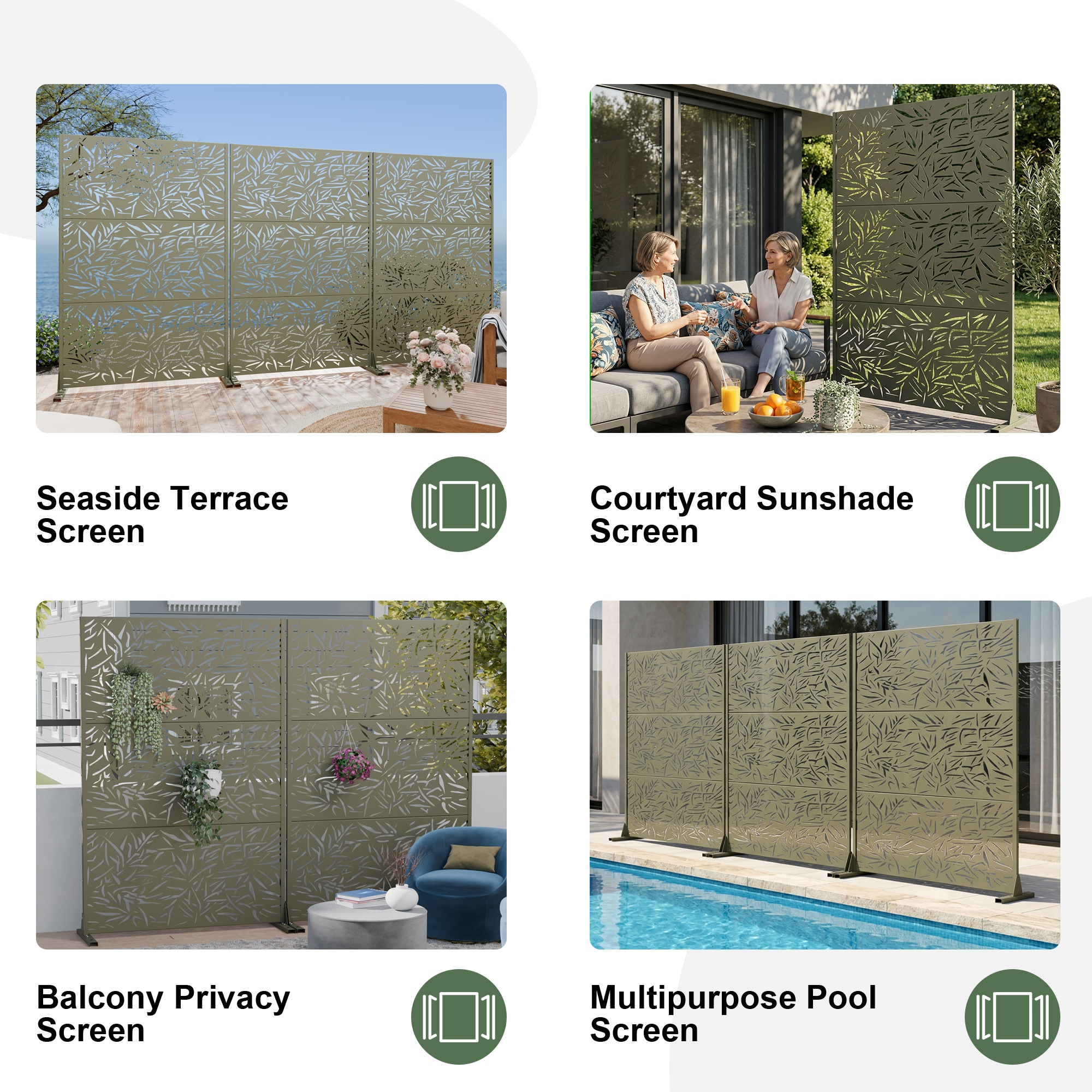 Misty Moon LW0409-OPS-PF262 Outdoor-Privacy-Screen - View #5