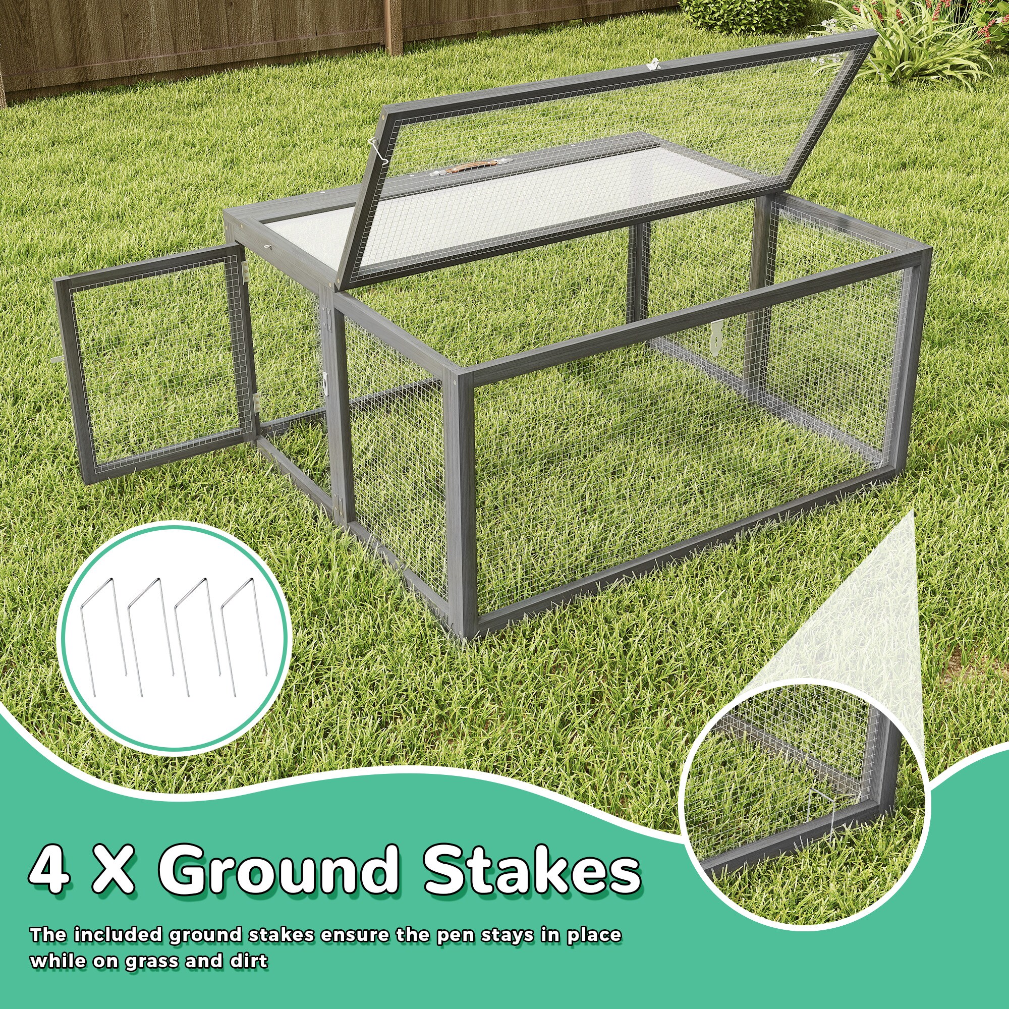 Coziwow CW12U0500-L02 Chicken-Coops-Rabbit-Hutches - View #8