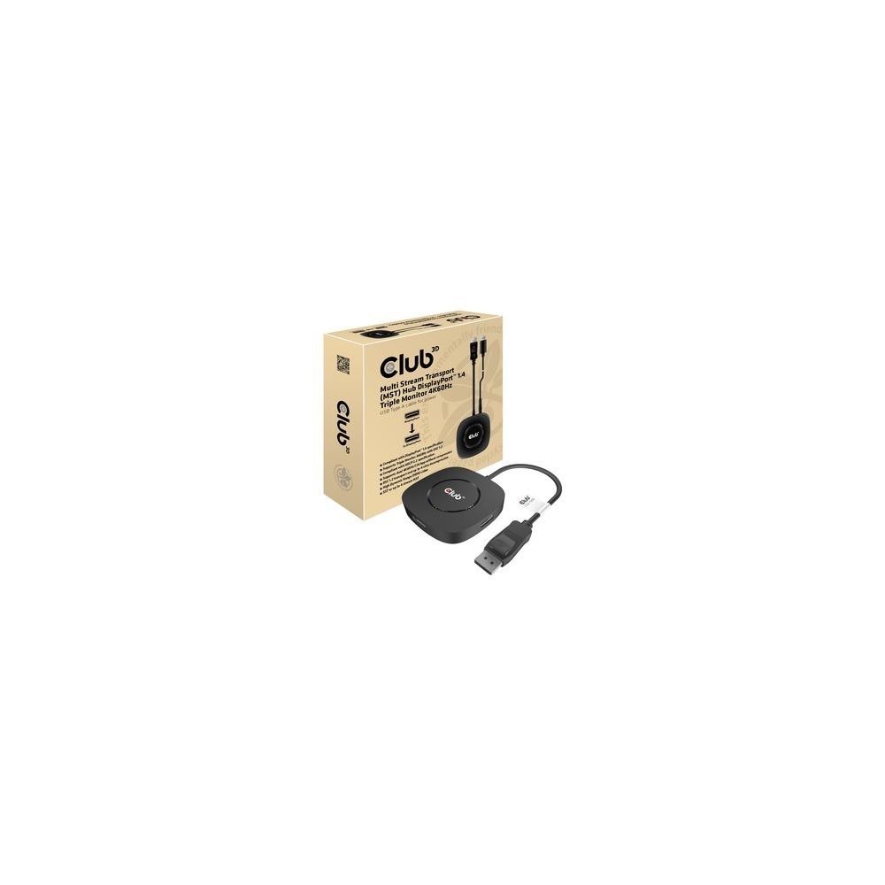  ISTR202380 Club 3D CSV-7300 3 Port DisplayPort 1.4 MST Hub 4K60Hz- 3840 x 2160- DisplayPort- USB