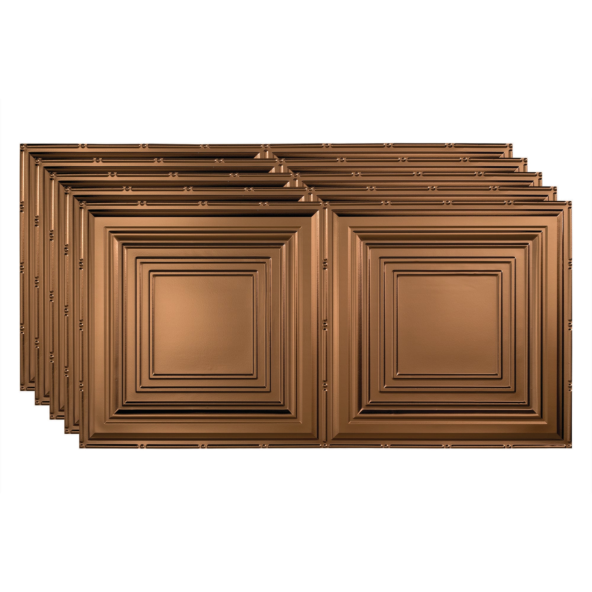 Fasade PG5226 4-ft x 2-ft Traditional 3 Oil-rubbed Bronze PVC Surface-mount Ceiling Tile ( 5 -Pack, 40-Sq. Feet / Case )