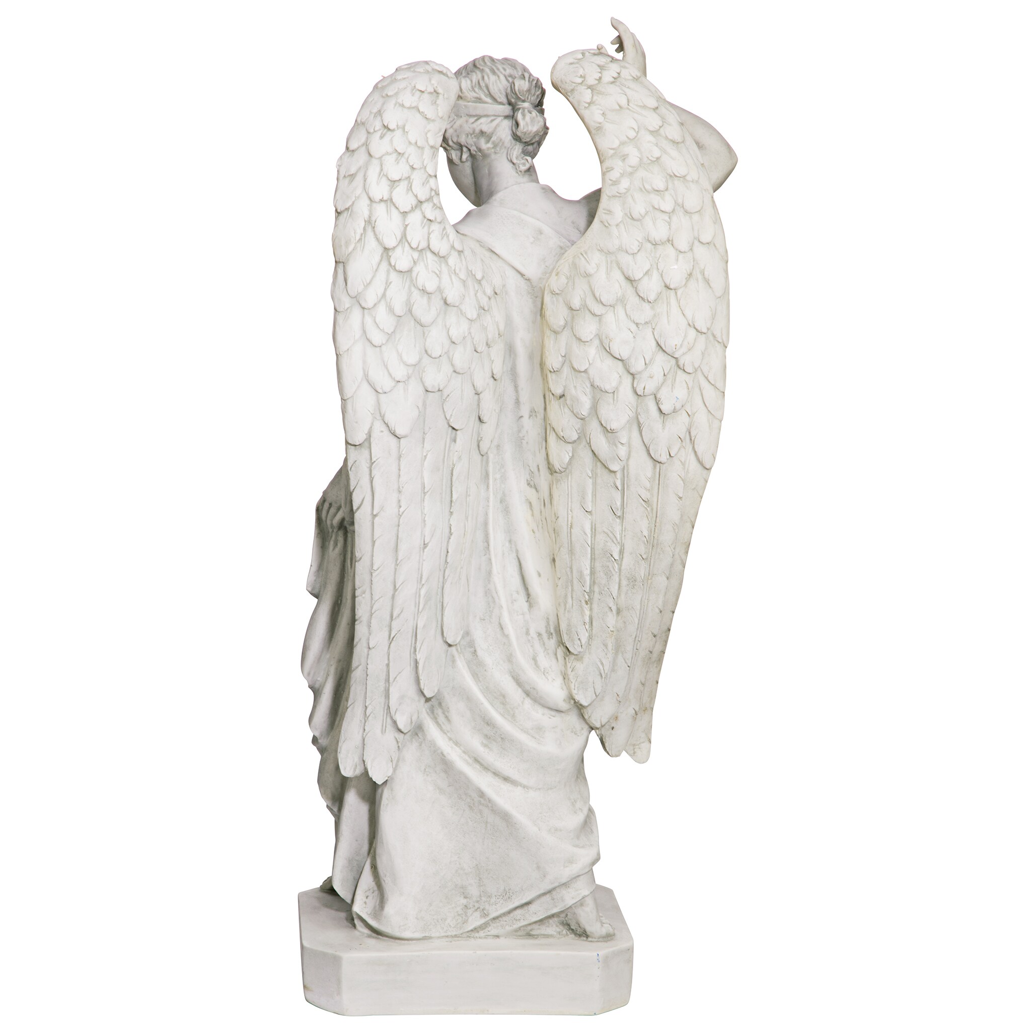 Design Toscano 34-in H x 15-in W Off-white Angels and Cherubs Garden Statue  in the Garden Statues department at