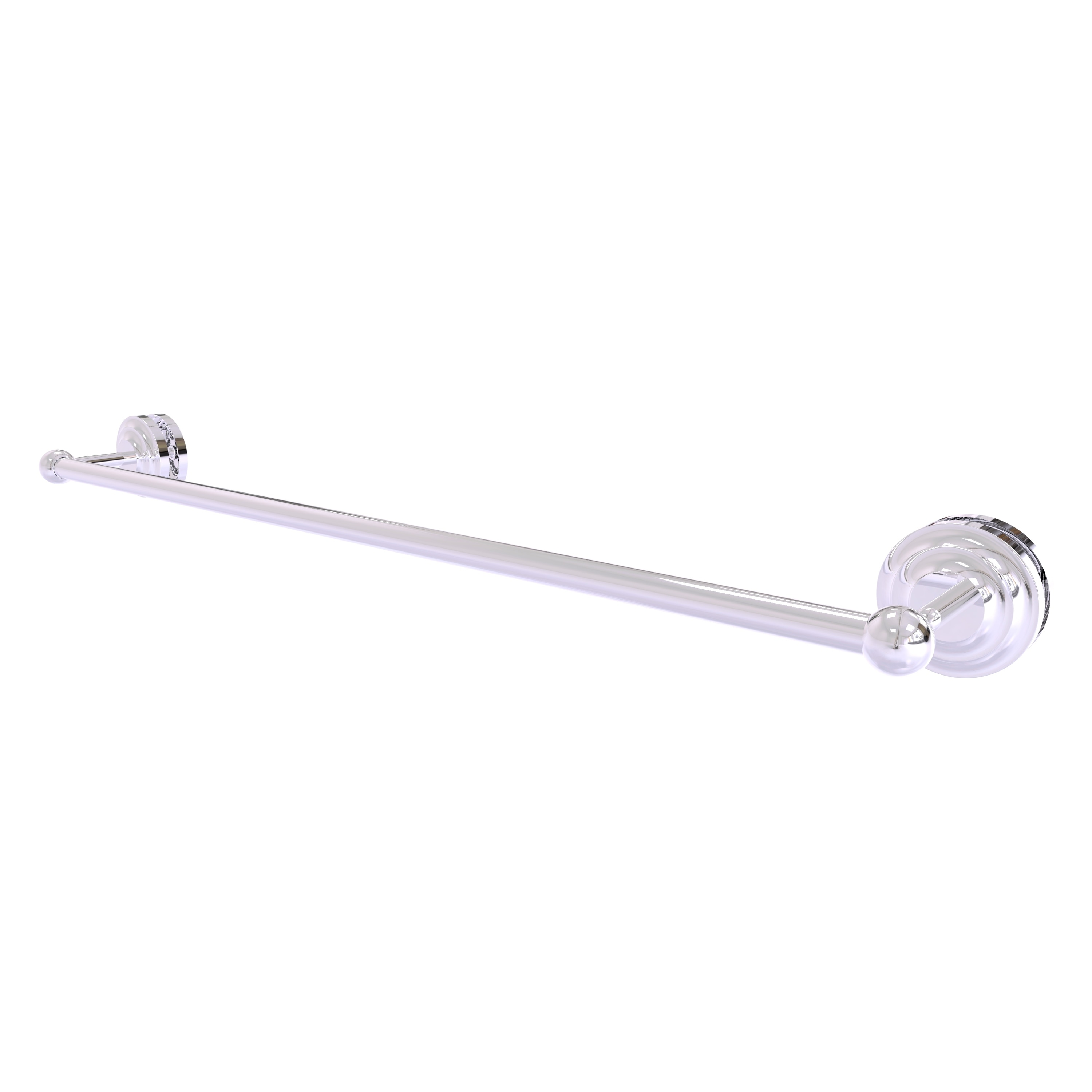Allied Brass QN-41-SM-30-PC Que New 30-in Polished Chrome Wall mount Single Towel Bar