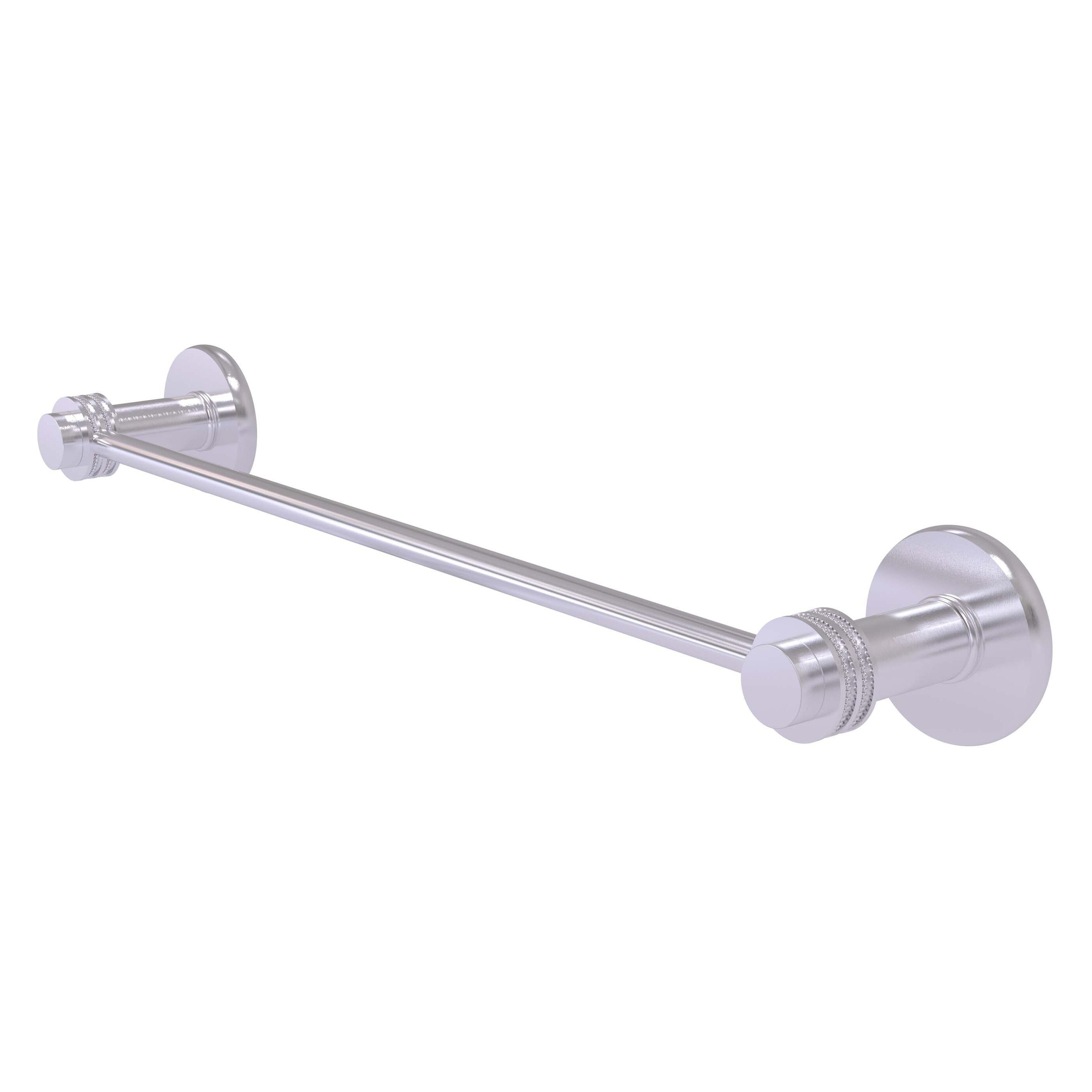 Allied Brass 931D/30-SCH Mercury 30-in Satin Chrome Wall mount Single Towel Bar