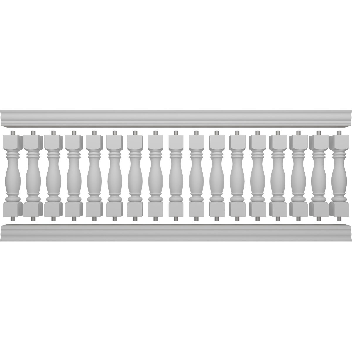 Ekena Millwork BALK42X120EMA railings - View #5