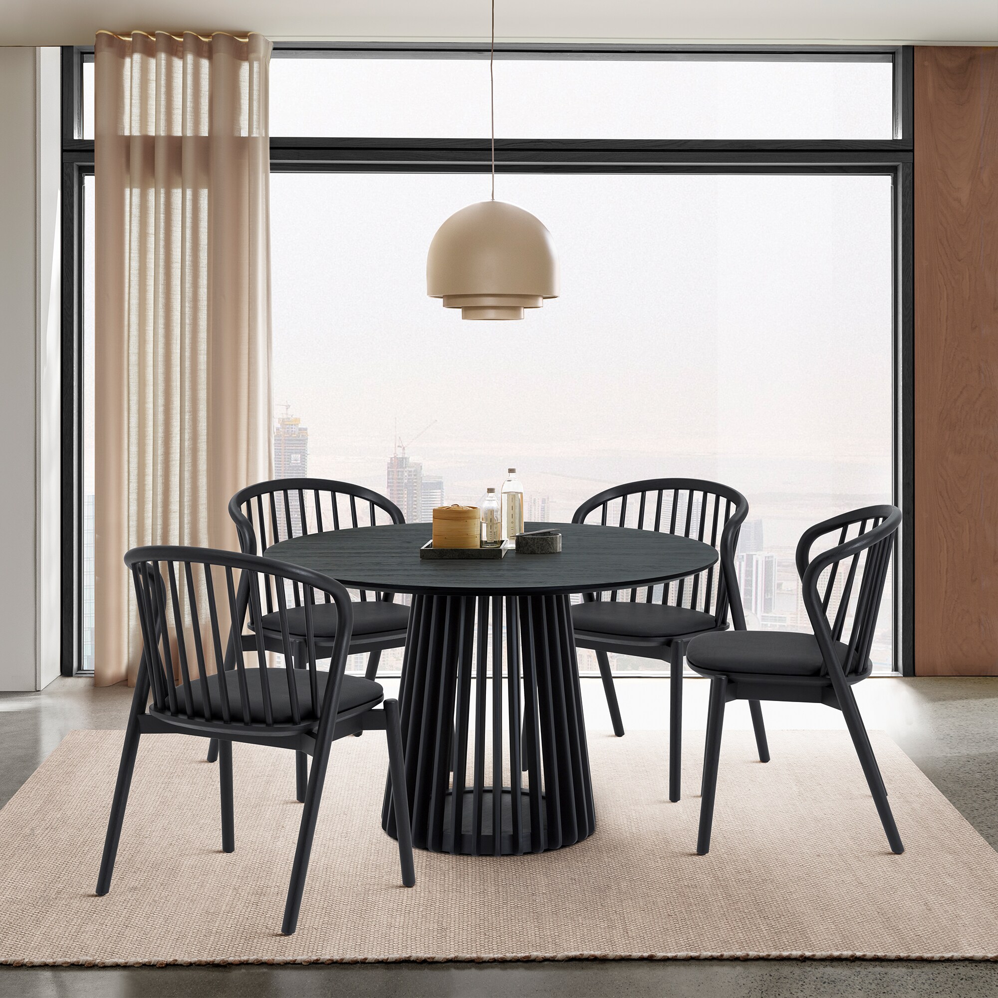 Armen Living SETRPA5ECBLK Dining-Sets - View #2