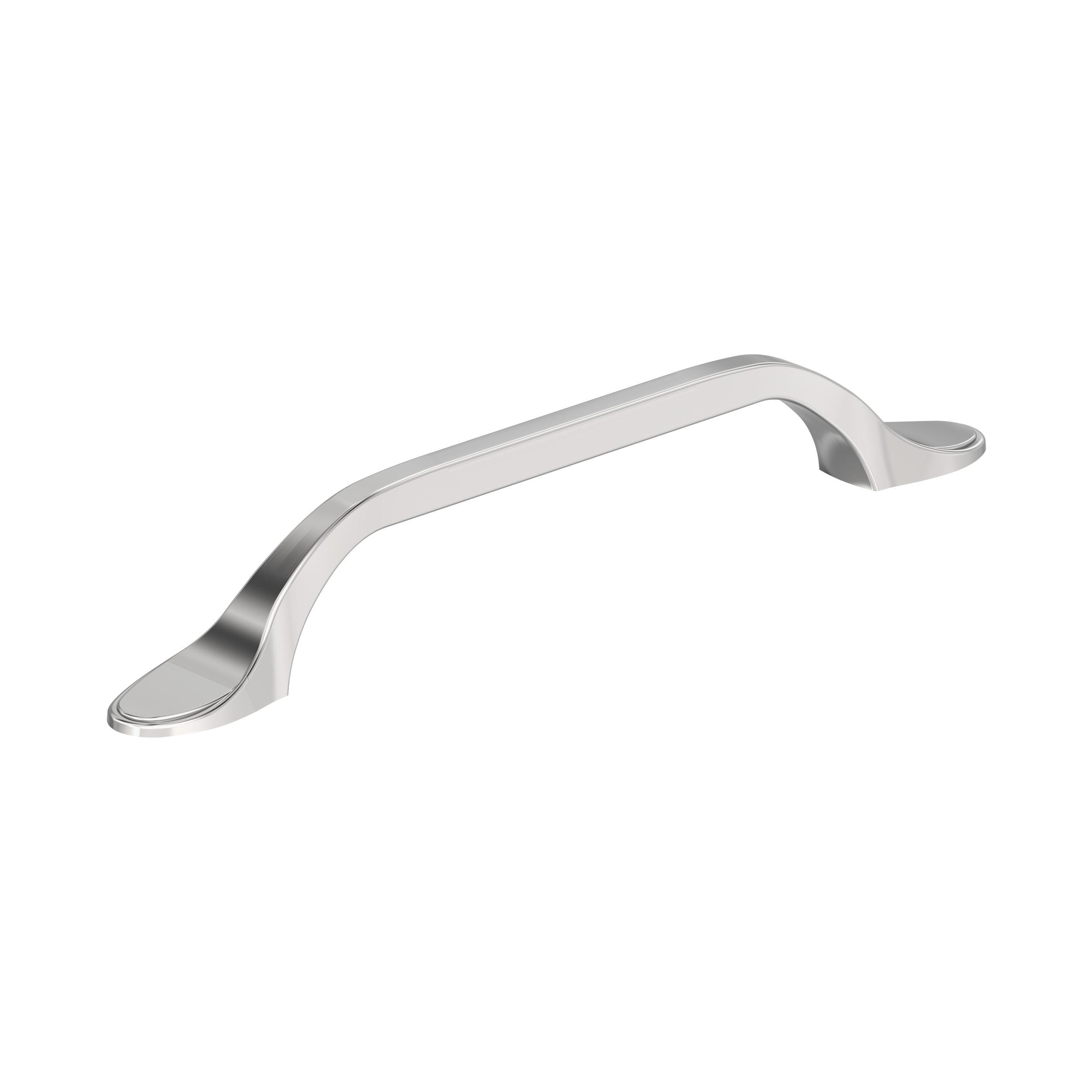 Amerock BP2193726 Ravino 5-1/16-in , 128mm Center to Center Polished Chrome Arch Bar