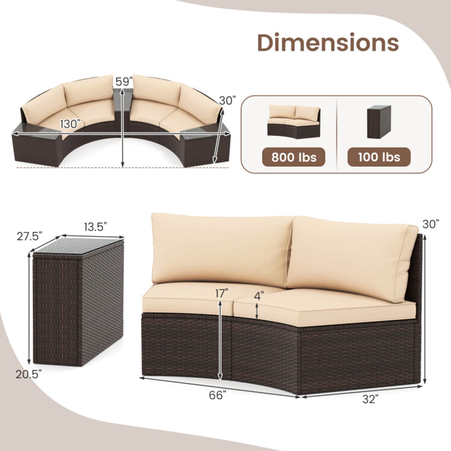 Mondawe MO-HW74041BN Patio-Sofas-Daybeds - View #9