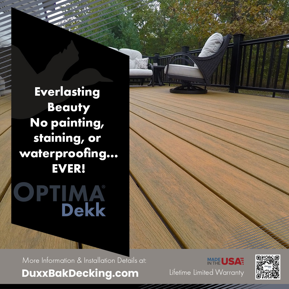 DuxxBak Composite Decking 1-in X 6-in X 20-ft Warm Cedar Square ...