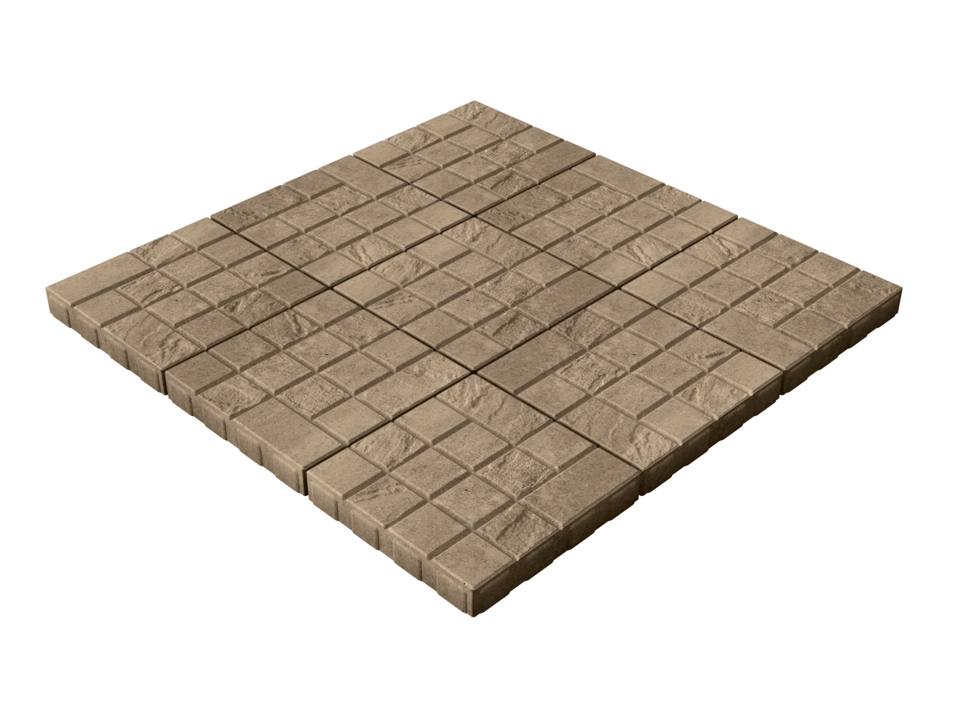 Techo-Bloc Modern Yard 16-in L x 16-in W x 2.375-in H Square Techo-Bloc Modern Yard 16-in L x 16-in W x 2.375-in H Square