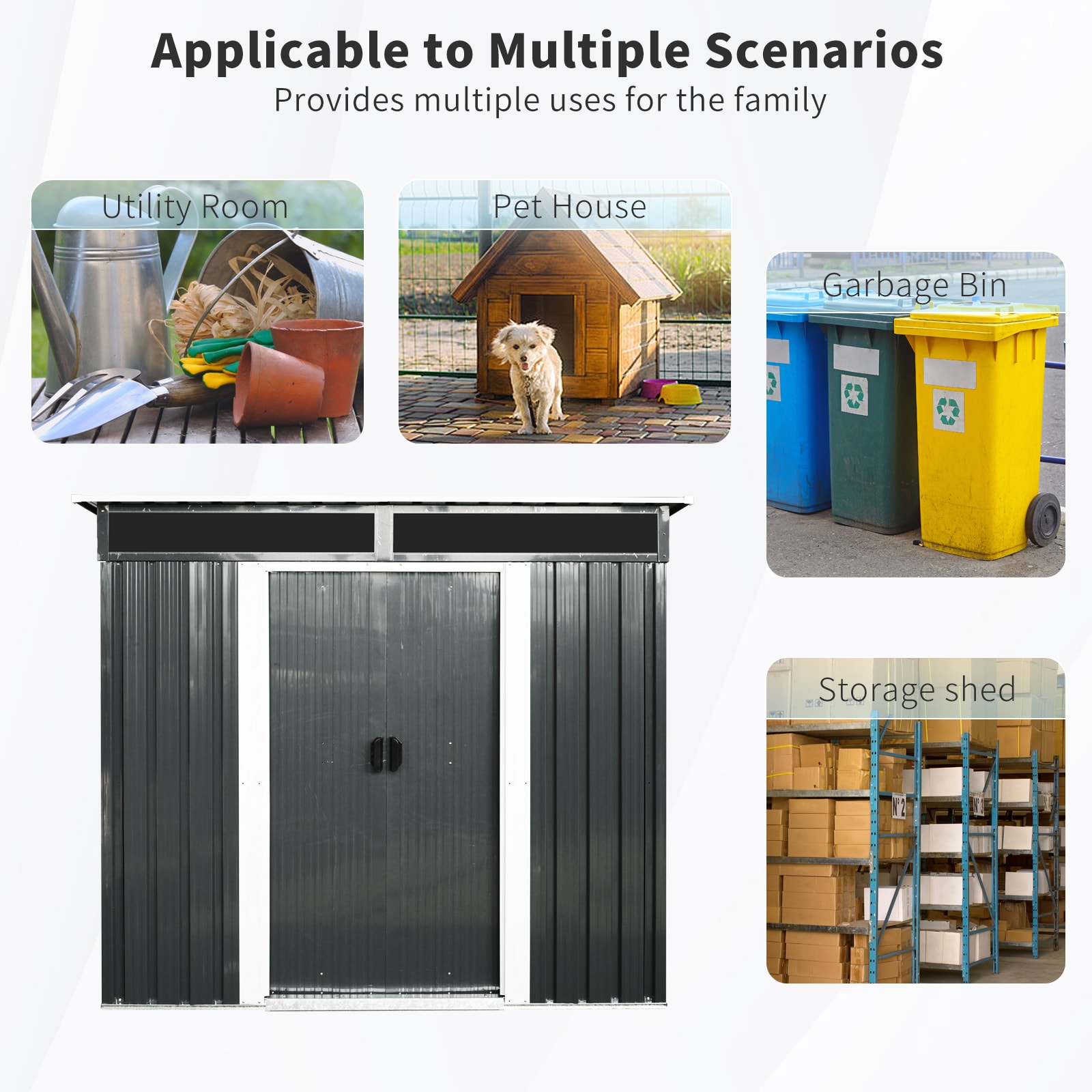 Xspracer ML-OS283WP Metal-Storage-Buildings-Sheds - View #5