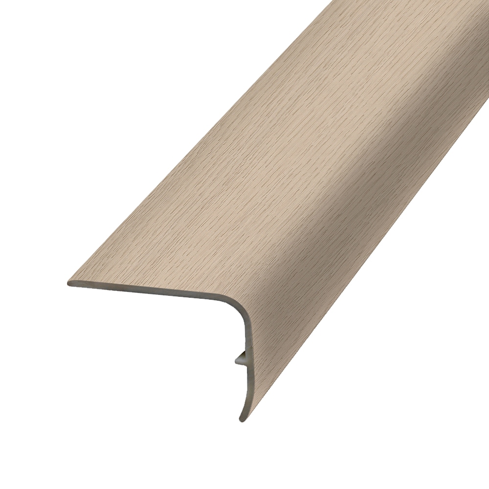 Project Source VSNPL-08173 1.88-in x 78.7-in x 1.32-in Hudson Prefinished Vinyl Overlap Stair Nosing