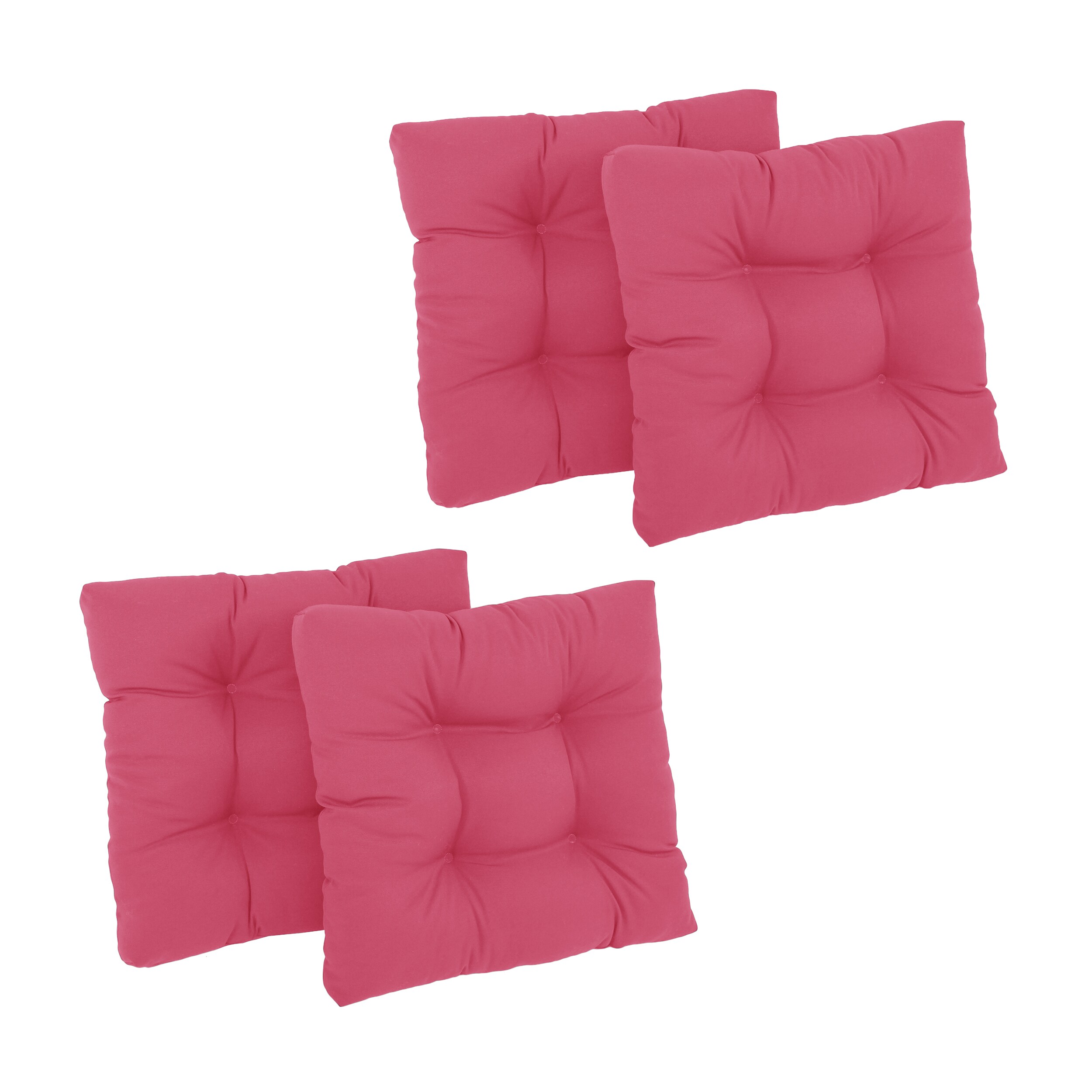 Blazing Needles 94005-4CH-TW-BB Bery Berry Solid Chair Cushion