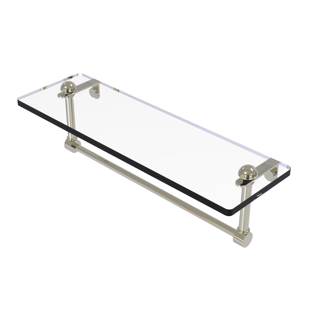 Allied Brass RC-1/16TB-PNI Polished Nickel Wall mount Bathroom Shelf ( 16-in x 5-in x 5-in )
