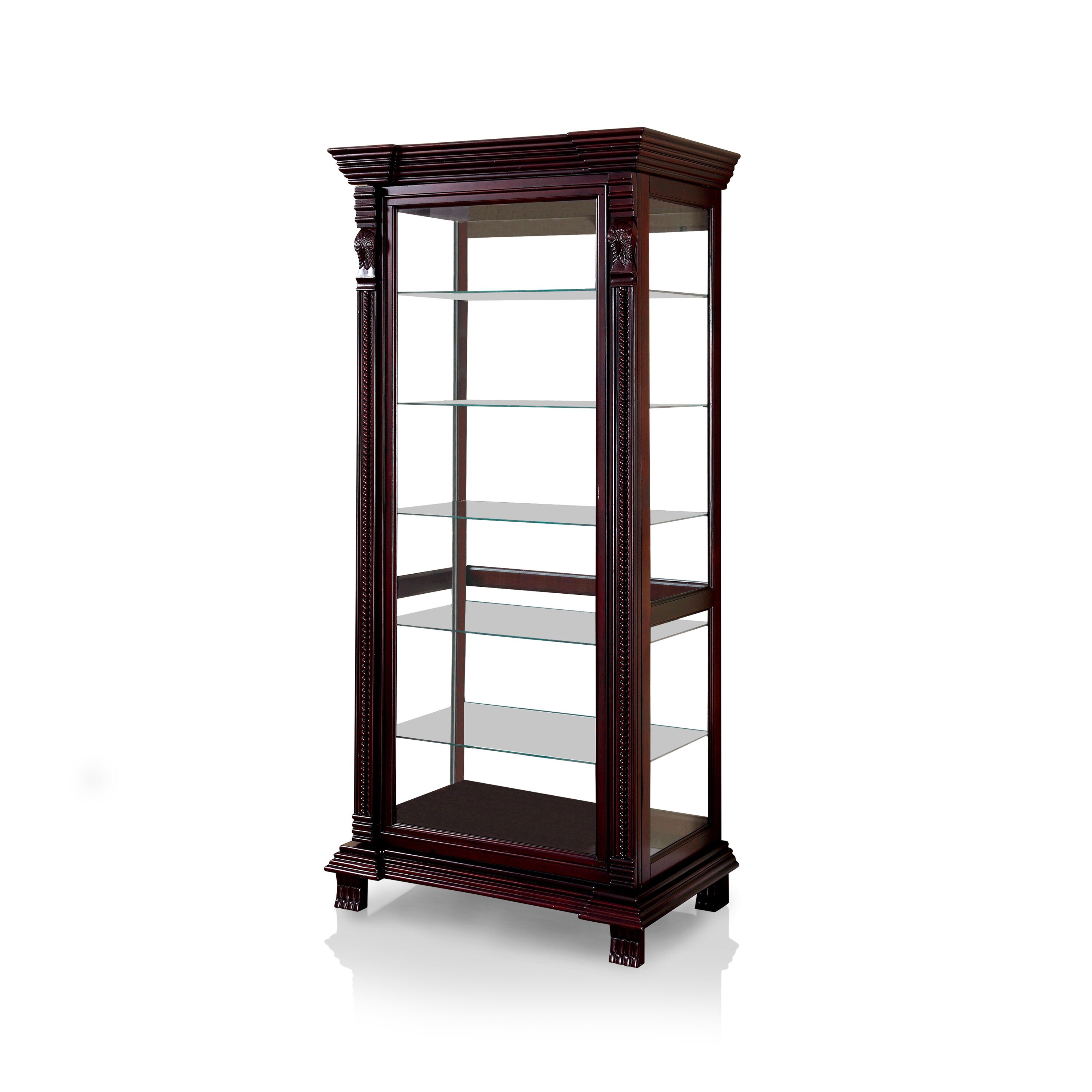 Safavieh Harry Wood Storage Unit, Dark Cherry