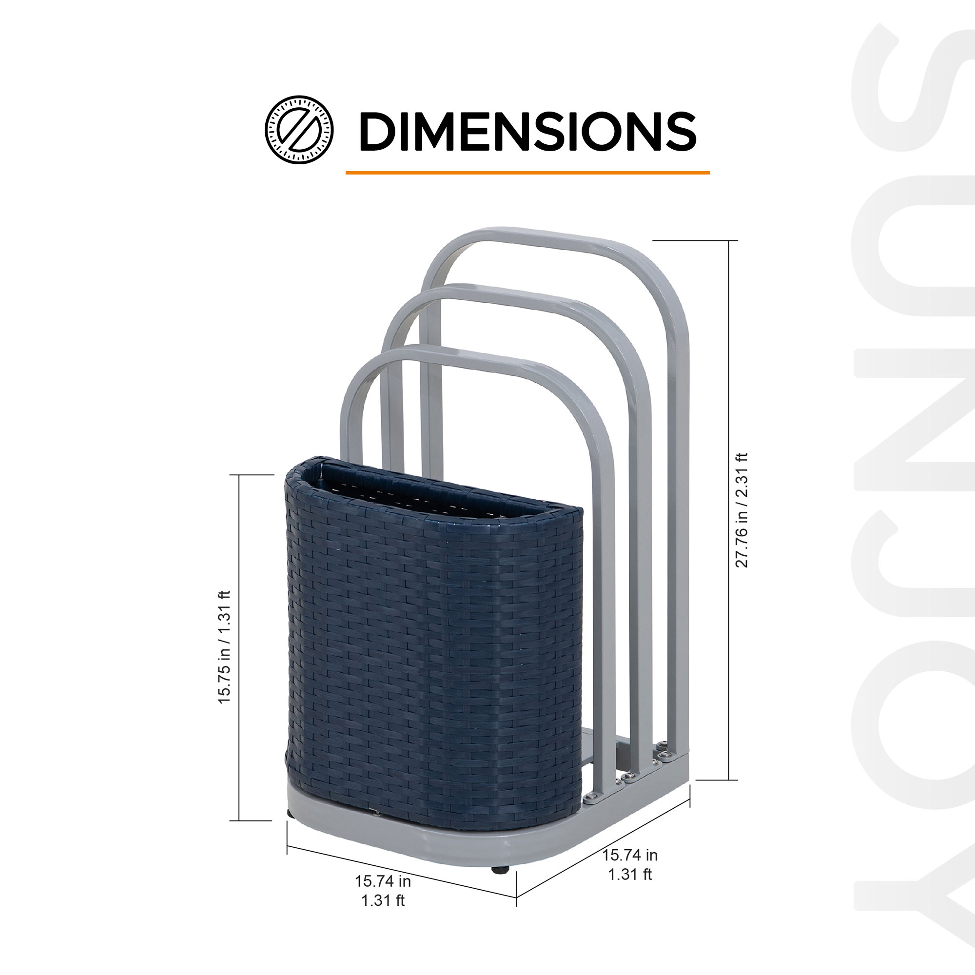 Sunjoy A804001701 Pool-Organization-Storage - View #2